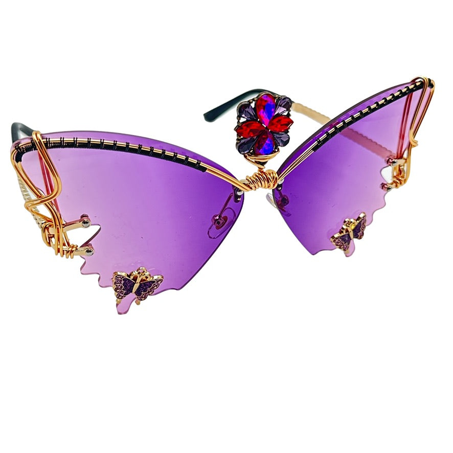 Limited Edition Amethyst Aura Wings - Purple Crystal Healing Jewelry for Spiritual Protection & Positive Energy - Perfect for Meditation, Yoga & Chakra Balancing
