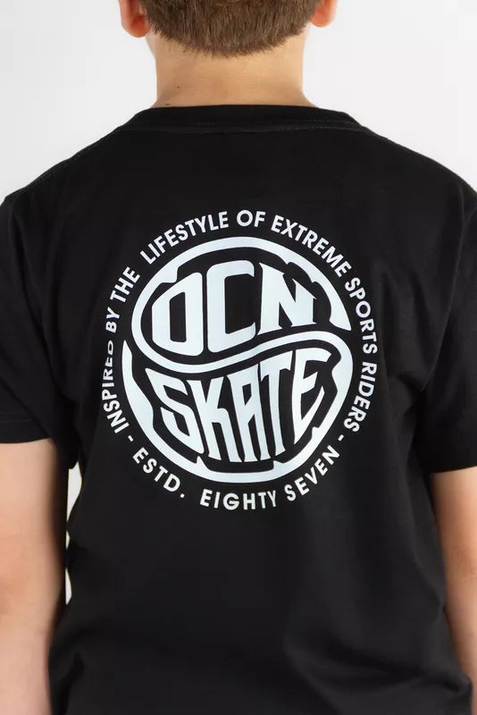 Ocn Kids Original Black T-Shirt (R3) - Comfortable Cotton Tee for Boys & Girls - Perfect for School, Play & Casual Outfits