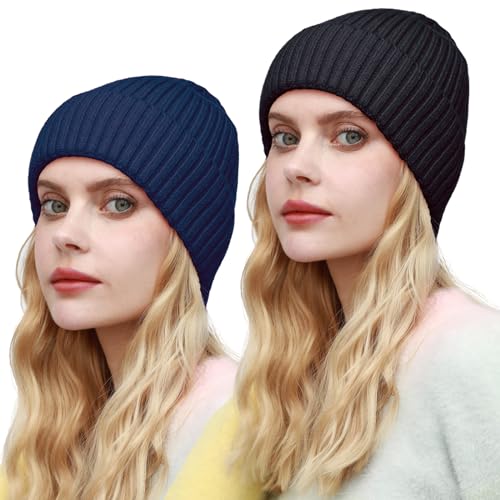 2pcs (Navy Blue+black)