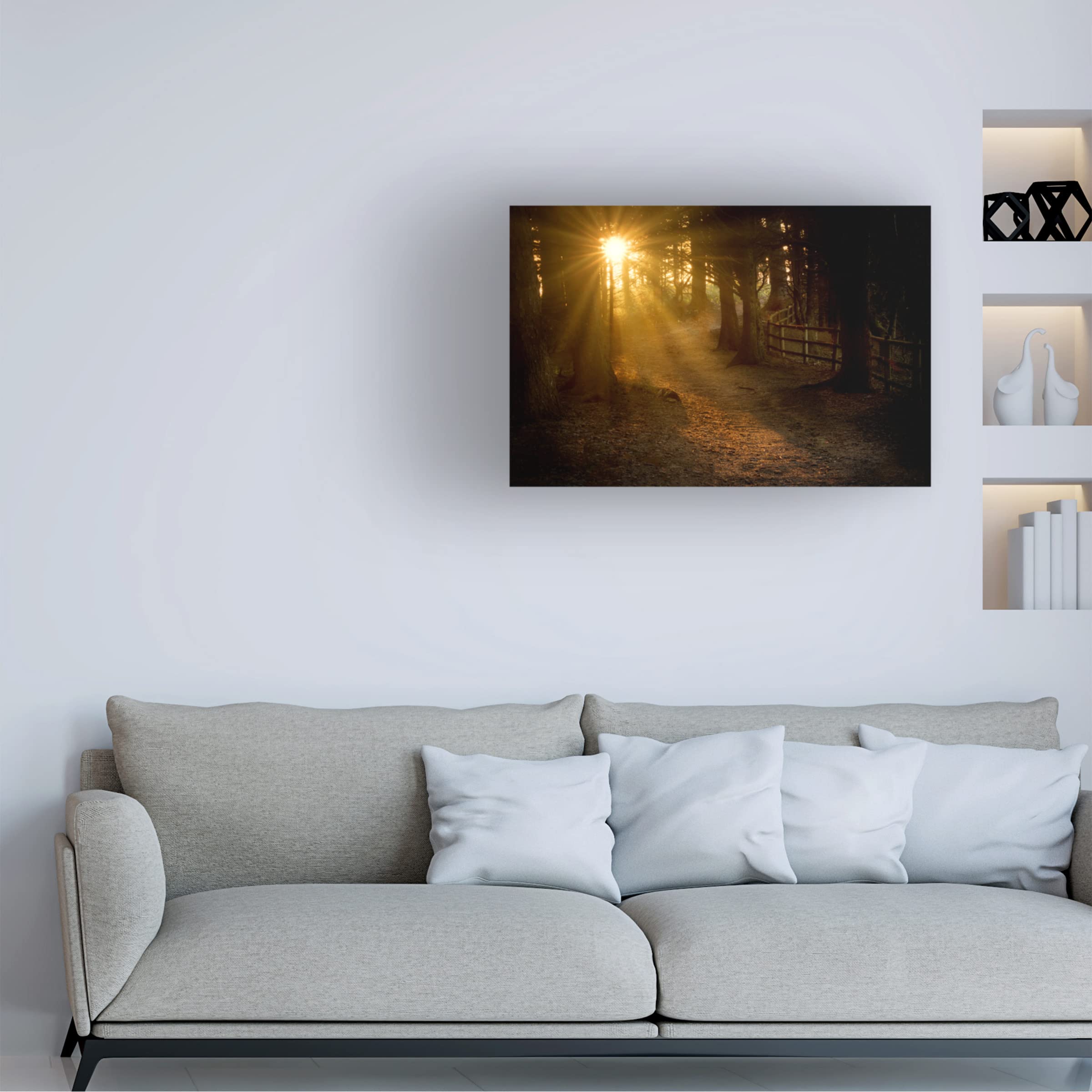 Dennis Frates 'Path' Canvas Wall Art - Stunning Landscape Painting for Home & Office Decor - Perfect for Living Room, Bedroom or Office Spaces