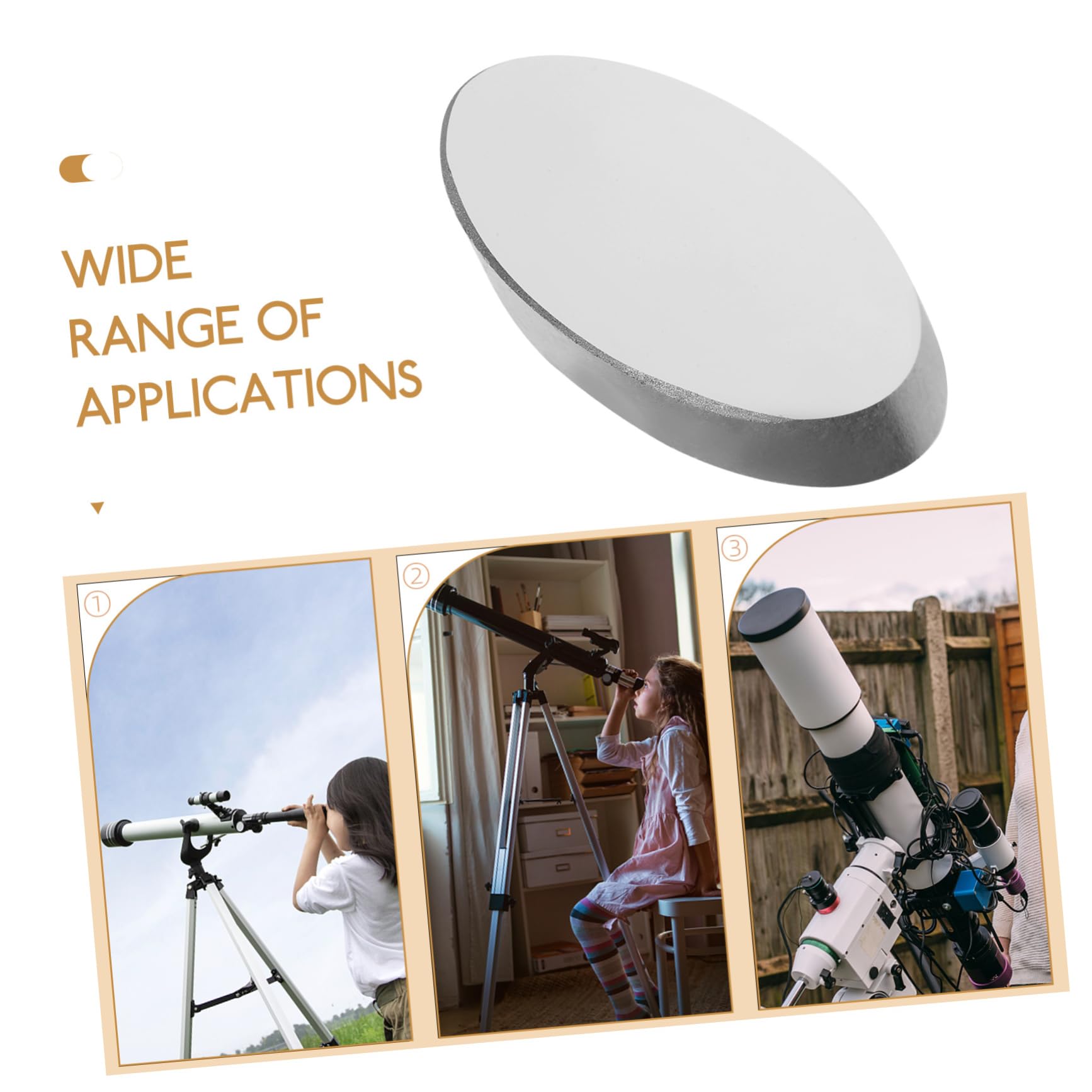 HAWILLOSCH Upgraded Reflective Secondary Mirror for Astronomical Telescopes - High-Quality Optical Tool for Enhanced Stargazing & Celestial Observation