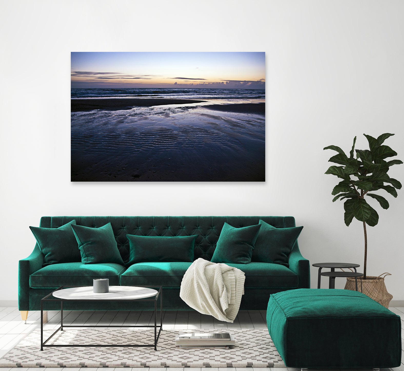 Blue Silence of the Sea - Ocean Themed Wall Art for Home & Office Decor | Perfect for Living Room, Bedroom or Beach House