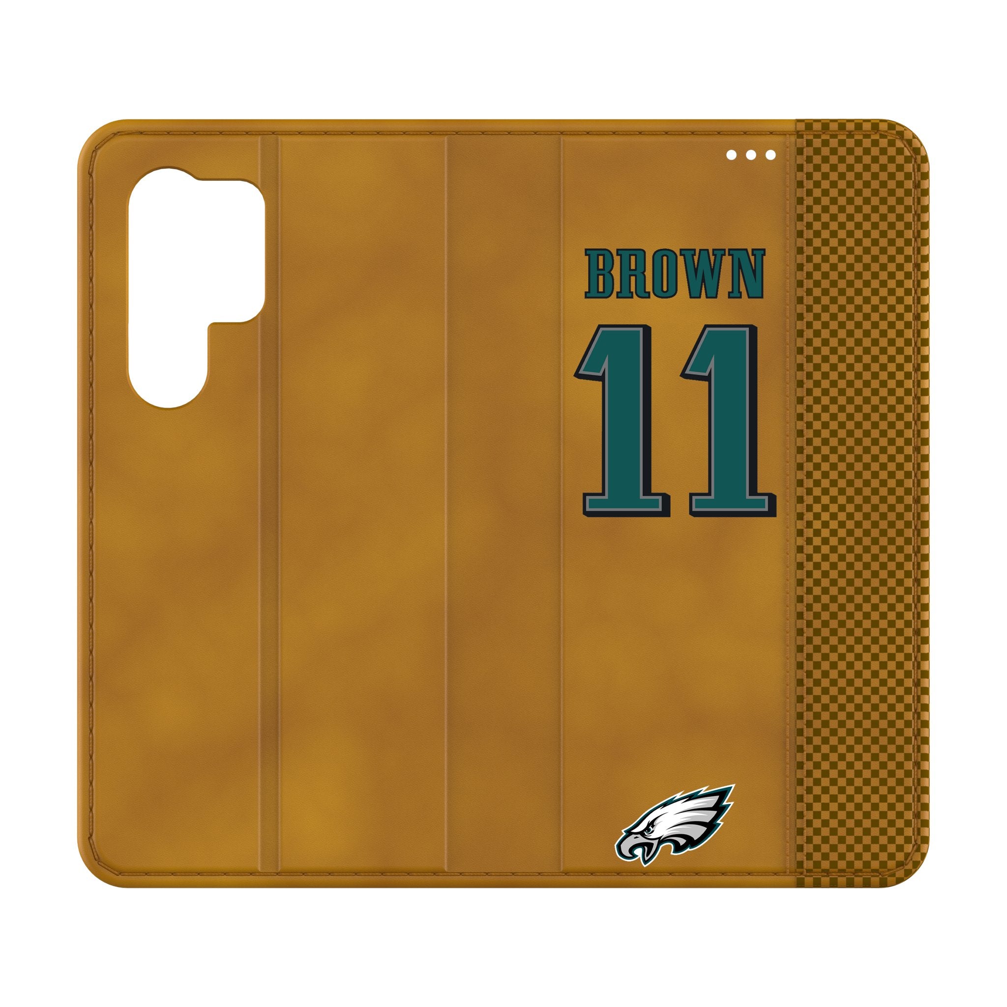 A.J. Brown Philadelphia Eagles NFL Football Game Tactical Folio Phone Case for Samsung Galaxy S23/S22/S21 - Perfect for Game Day & Everyday Protection