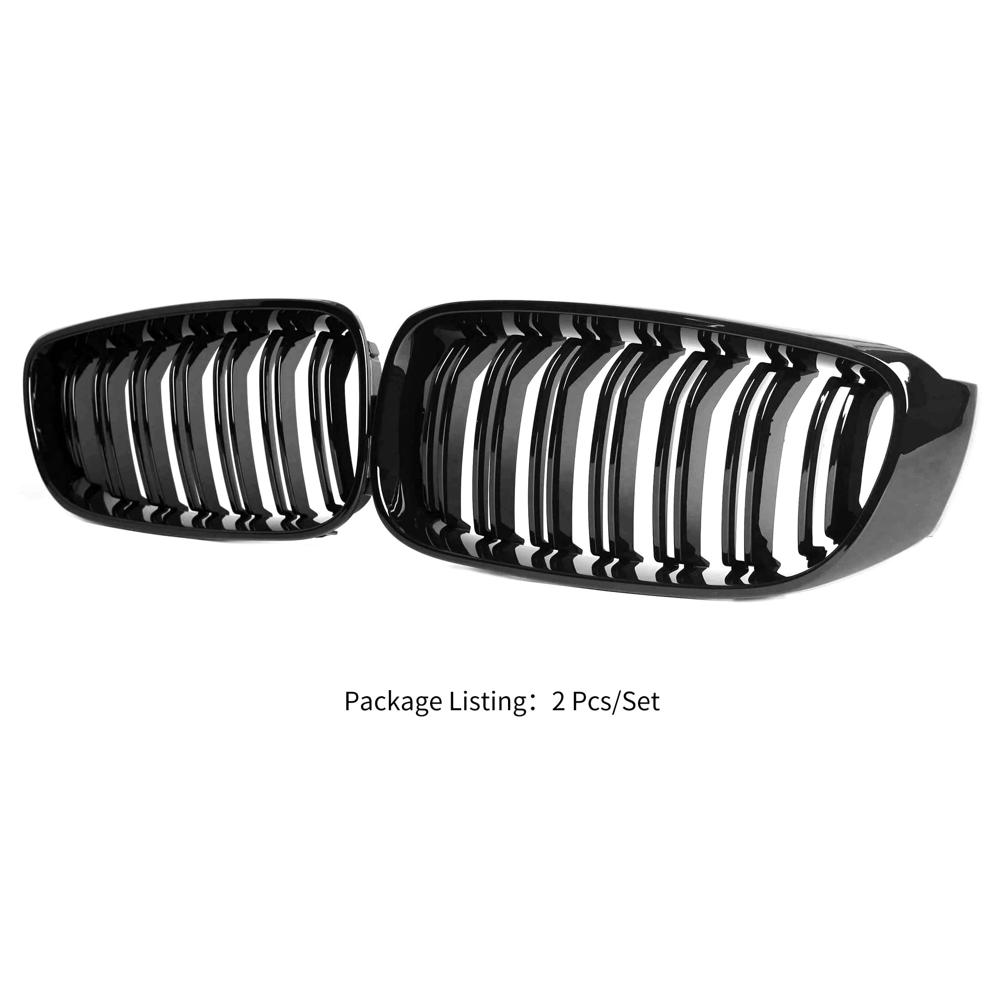 ABS Gloss Black Front Replacement Kidney Grille for BMW 3 Series GT F34 - Perfect Fit & Easy Installation for Enhanced Style & Protection
