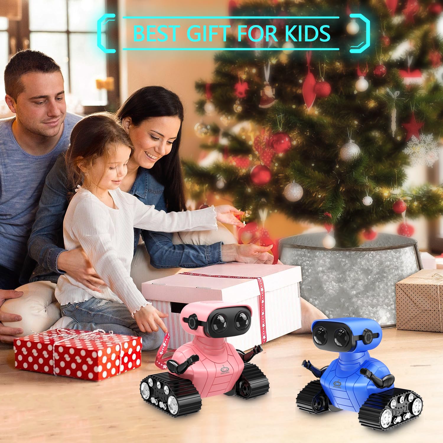 Rechargeable Remote Control Robot Toy for Kids Ages 3+ | Interactive Dancing Robot with LED Eyes, Music & Auto-Demo Mode | STEM Learning Gift for Boys & Girls (Blue) - Perfect for Birthday Presents, Playtime & Early Childhood Education