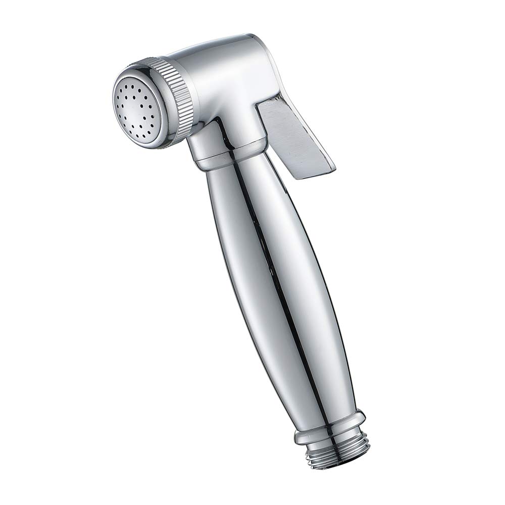 Handheld Brass Shower Sprayer Head - Adjustable Toilet Bidet Sprayer for Pet Bathing, Baby Care & Personal Hygiene | Perfect for Bathroom, RV & Outdoor Use
