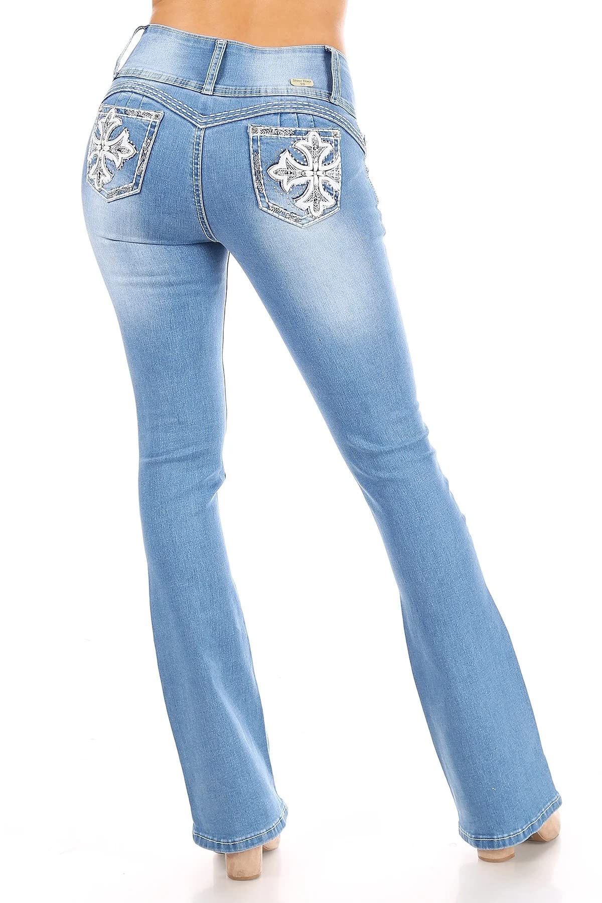 Sexy Flare Bootleg Ripped Women's Jeans - Premium Stretch Denim Pants for Casual Wear & Night Out