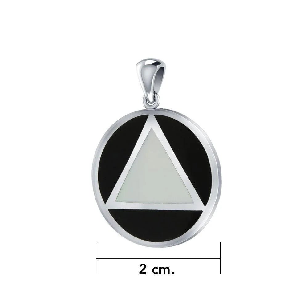 AA Symbol Sterling Silver Pendant Necklace - TPD170 | Elegant Jewelry for Gifts & Everyday Wear