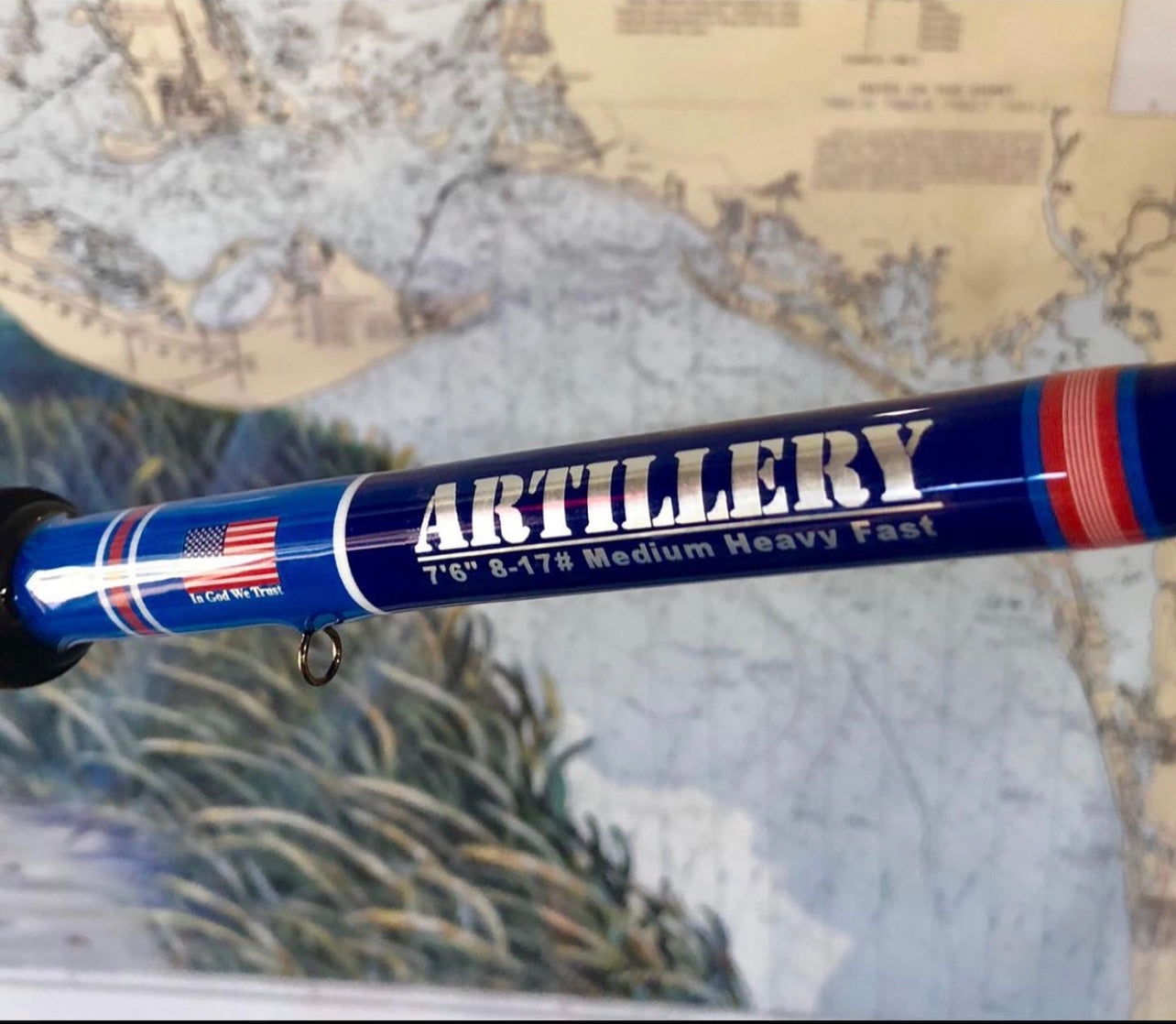 Custom Fishing Rod Builder - High Performance Artillery Spinning Rod for Bass, Trout & Saltwater Fishing | Perfect for Freshwater & Offshore Angling