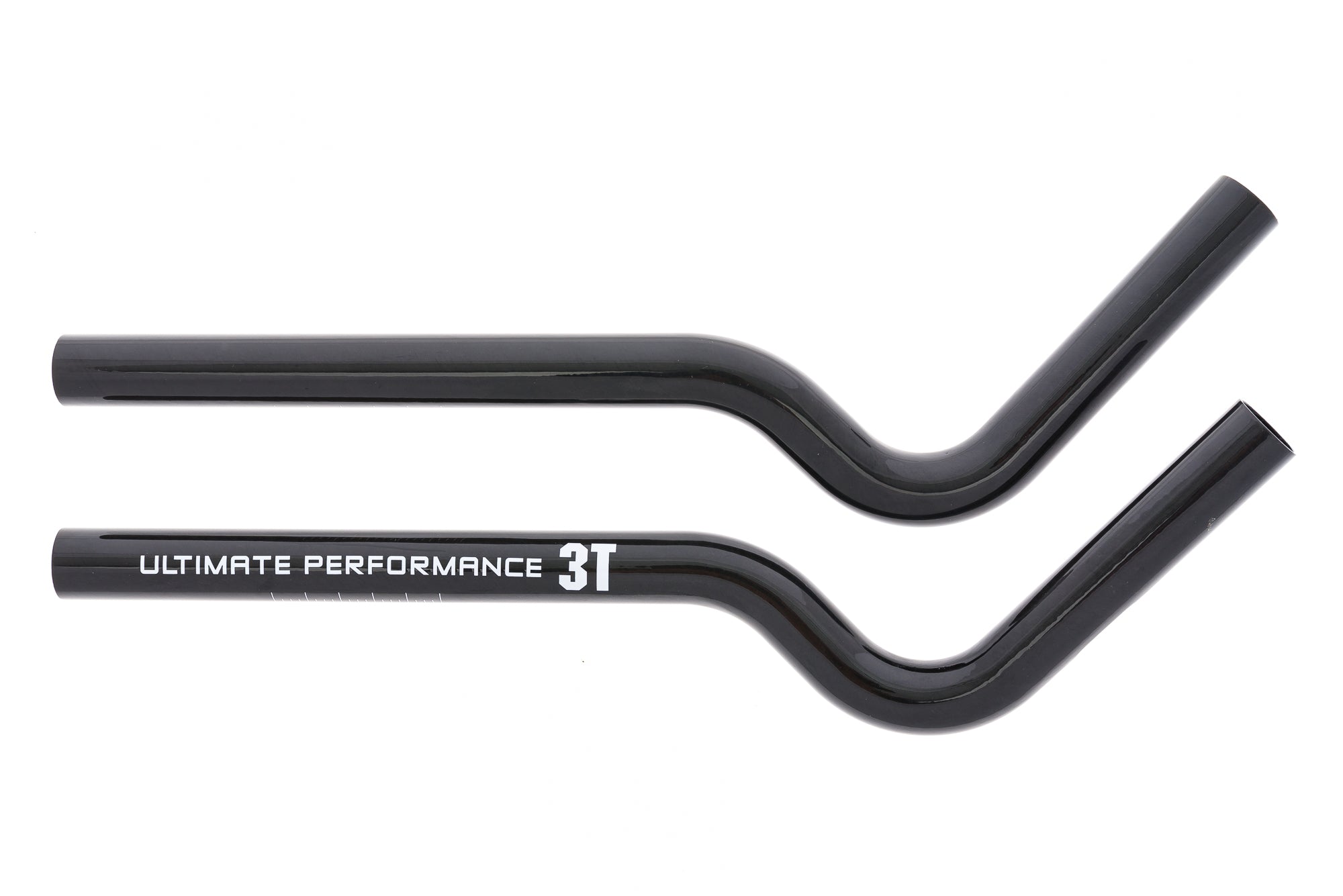 3T Aero Team Extensions Wrist Comfort Bend 360mm 22.2mm Carbon Black - Premium Carbon Fiber Bike Handlebar Extensions for Road & Triathlon Bikes - Perfect for Aerodynamic Positioning & Long-Distance Cycling