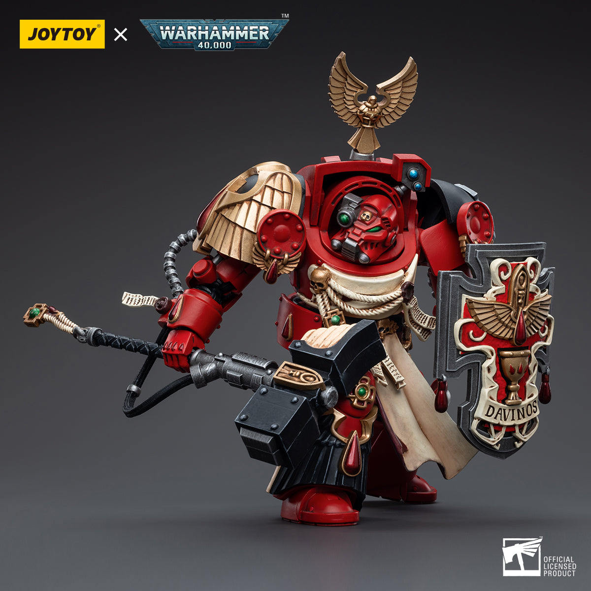 1/18 JOYTOY Warhammer 40K Blood Angels Assault Terminators Action Figure Set (3pcs) - Highly Detailed Collectible Miniatures for Tabletop Gaming & Display
