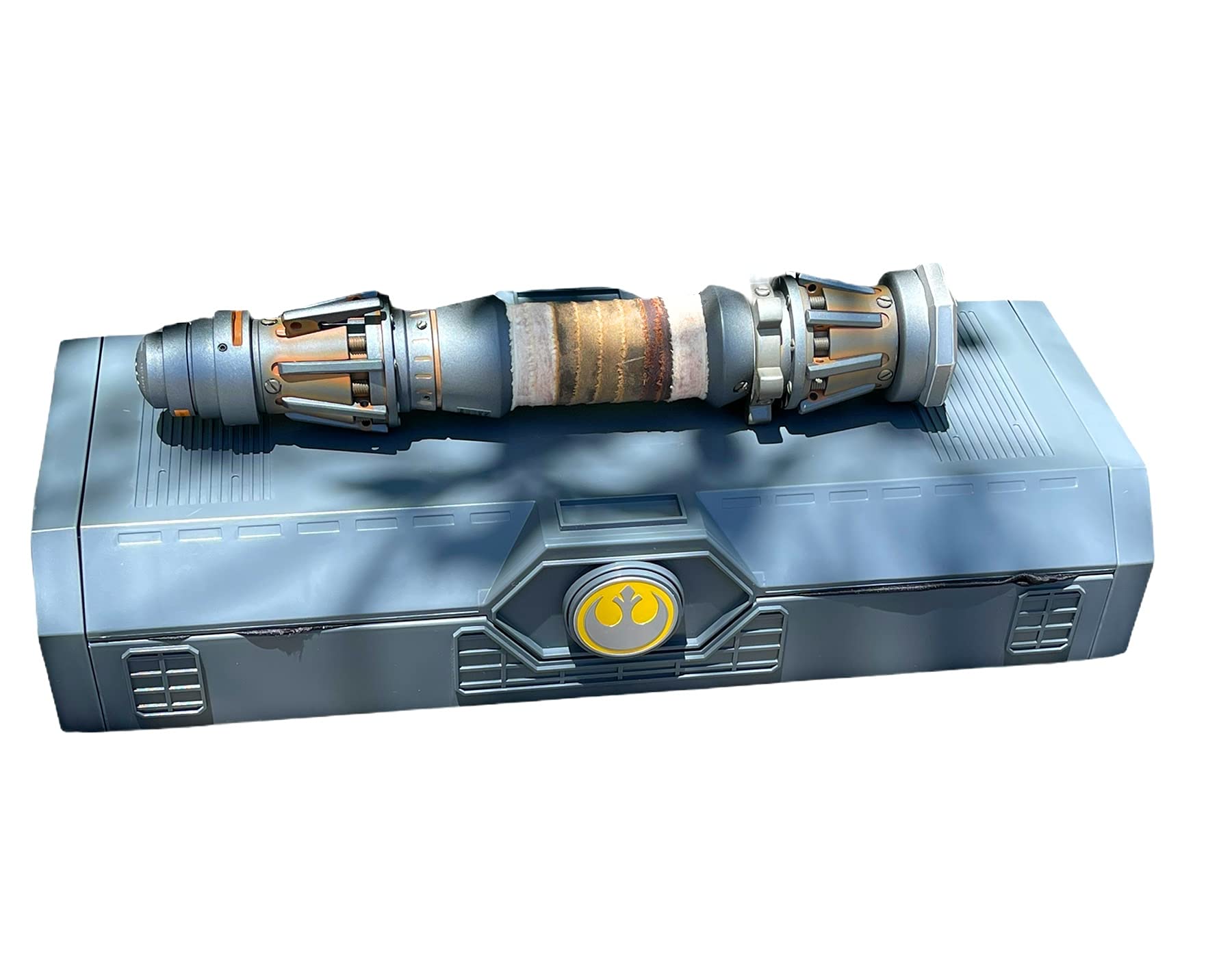 Rey's Legacy Lightsaber with Yellow Blade - Premium Collectible Star Wars Replica for Cosplay, Display & Gifting