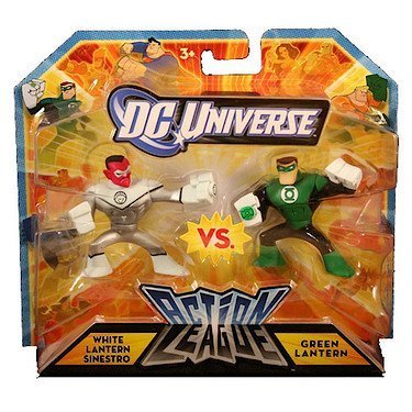 DC Universe Action League White Lantern Sinestro vs Green Lantern 2-Pack Action Figures - Collectible Superhero Toys for DC Fans, Perfect for Display & Play Battles