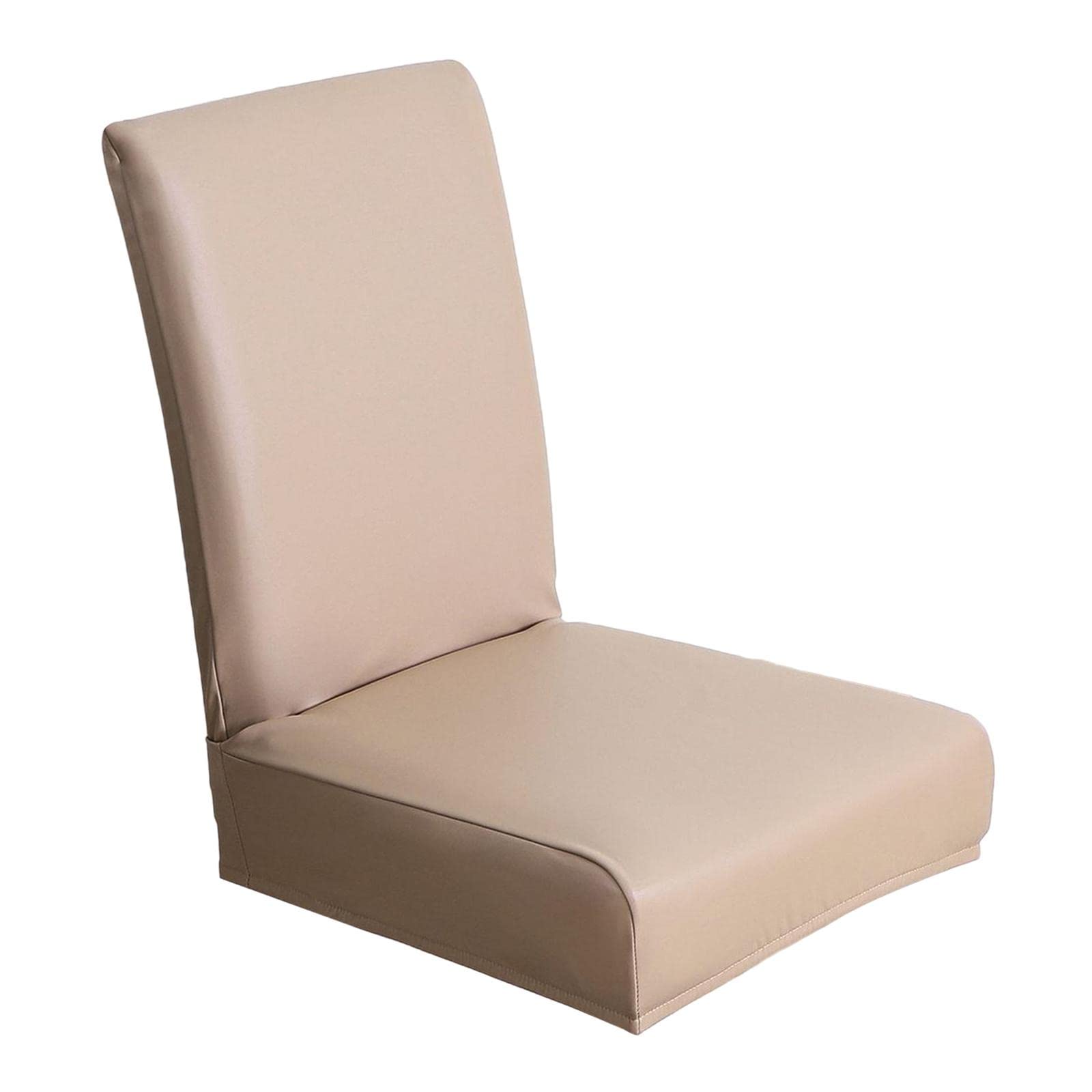 Gazechimp Universal Removable Chair Covers - Stretchable Seat Protector Slipcovers for Kitchen, Dining, Office & Hotel Chairs (Brown) - Spill & Stain Protection for Everyday Use