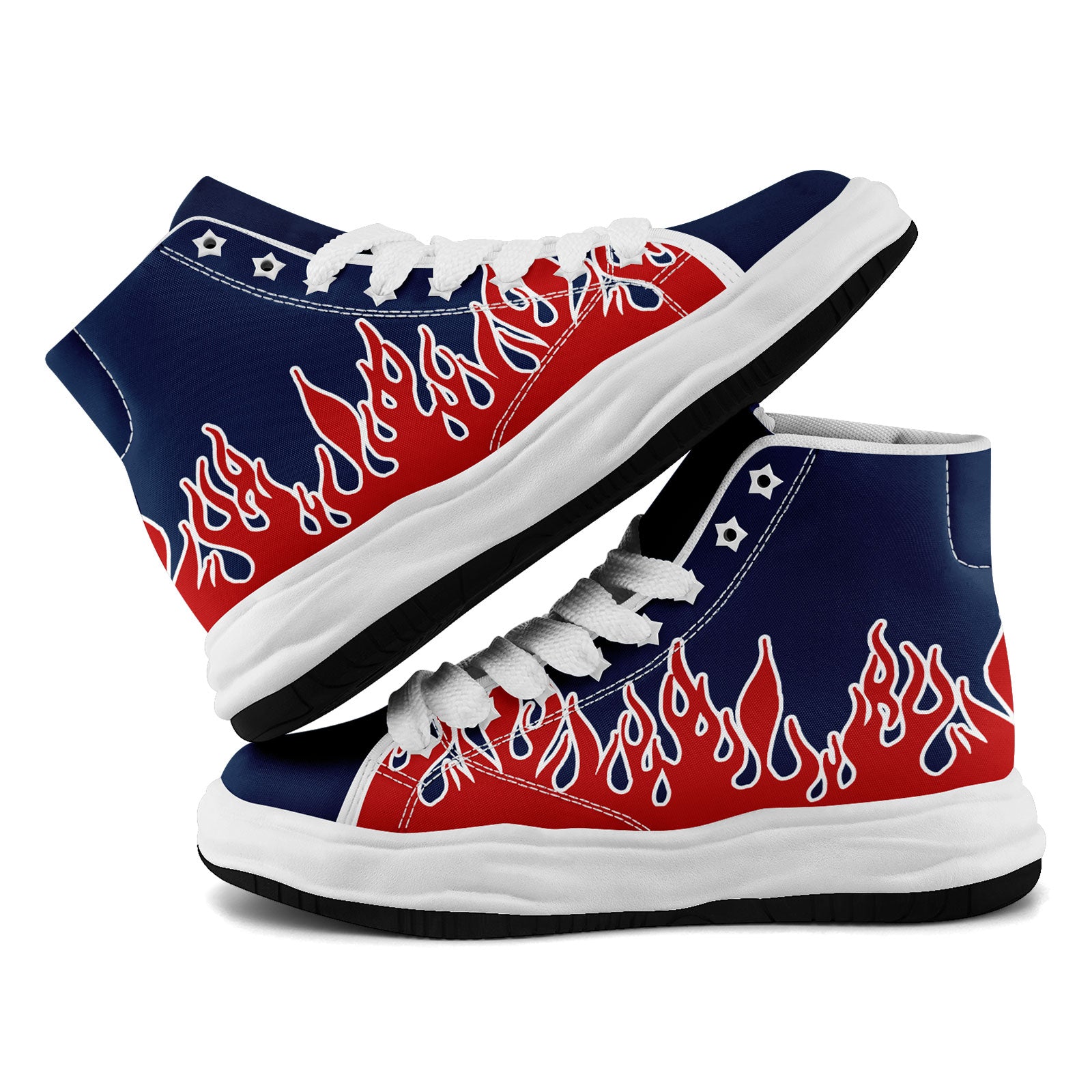 Custom New England Patriots Football Jersey & Firesoul Sports Shoes Combo - Personalized Blue & Red NFL Jersey with Athletic Shoes for Men | Perfect for Game Day, Tailgating, and Football Training Sessions