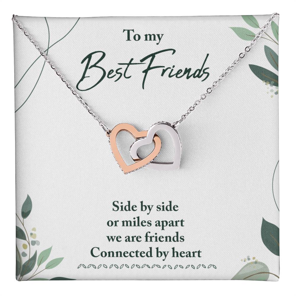 Best Friend Gifts - Long Distance Friendship Gifts for Her/Him - Heart Connection Keepsake - Perfect for Birthday, Anniversary & Miss You Moments