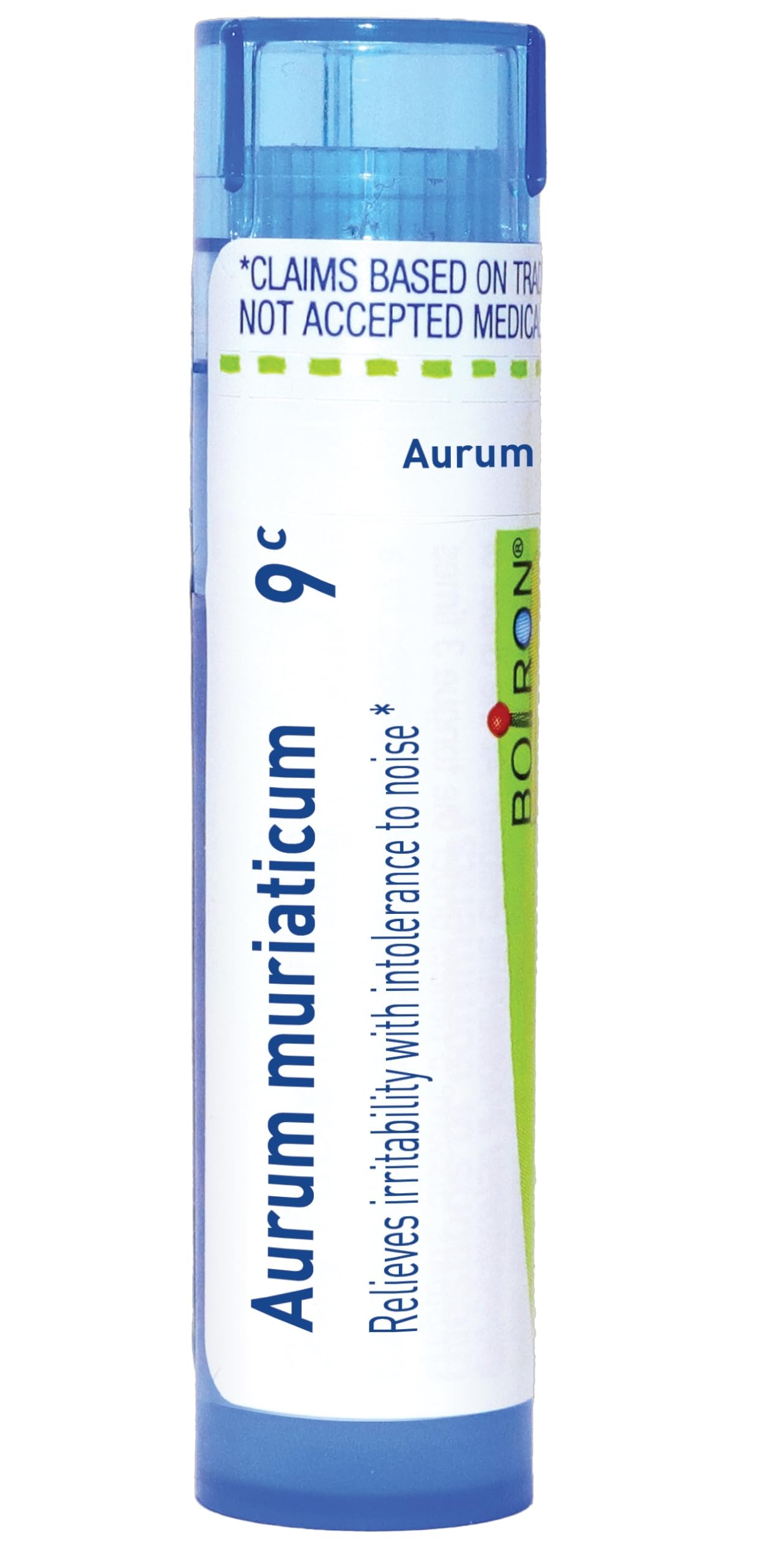 Boiron Aurum Muriaticum 9C Homeopathic Medicine - 80 Pellets for Irritability & Noise Sensitivity Relief | Natural Stress Support for Work, Study & Daily Life