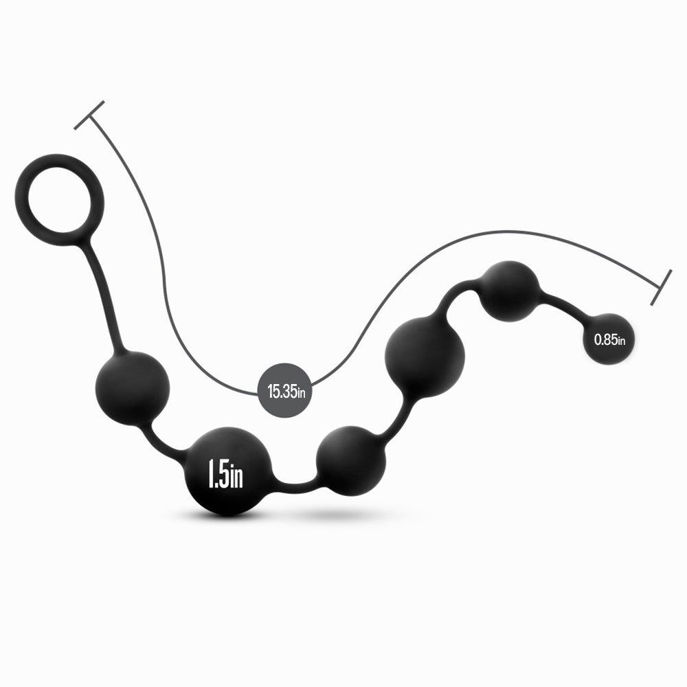 Premium Platinum Silicone Anal Beads - Large Size for Enhanced Pleasure | Perfect for Couples Play & Solo Exploration | Adult Toys for Sensual Experience
