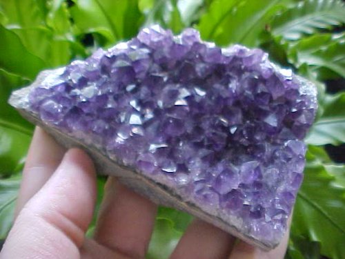Natural Purple Amethyst Crystal Cluster Specimen - Healing Stone for Meditation, Home Decor & Spiritual Gifts (F5001) | Perfect for Reiki, Feng Shui, Yoga Spaces & Crystal Collections