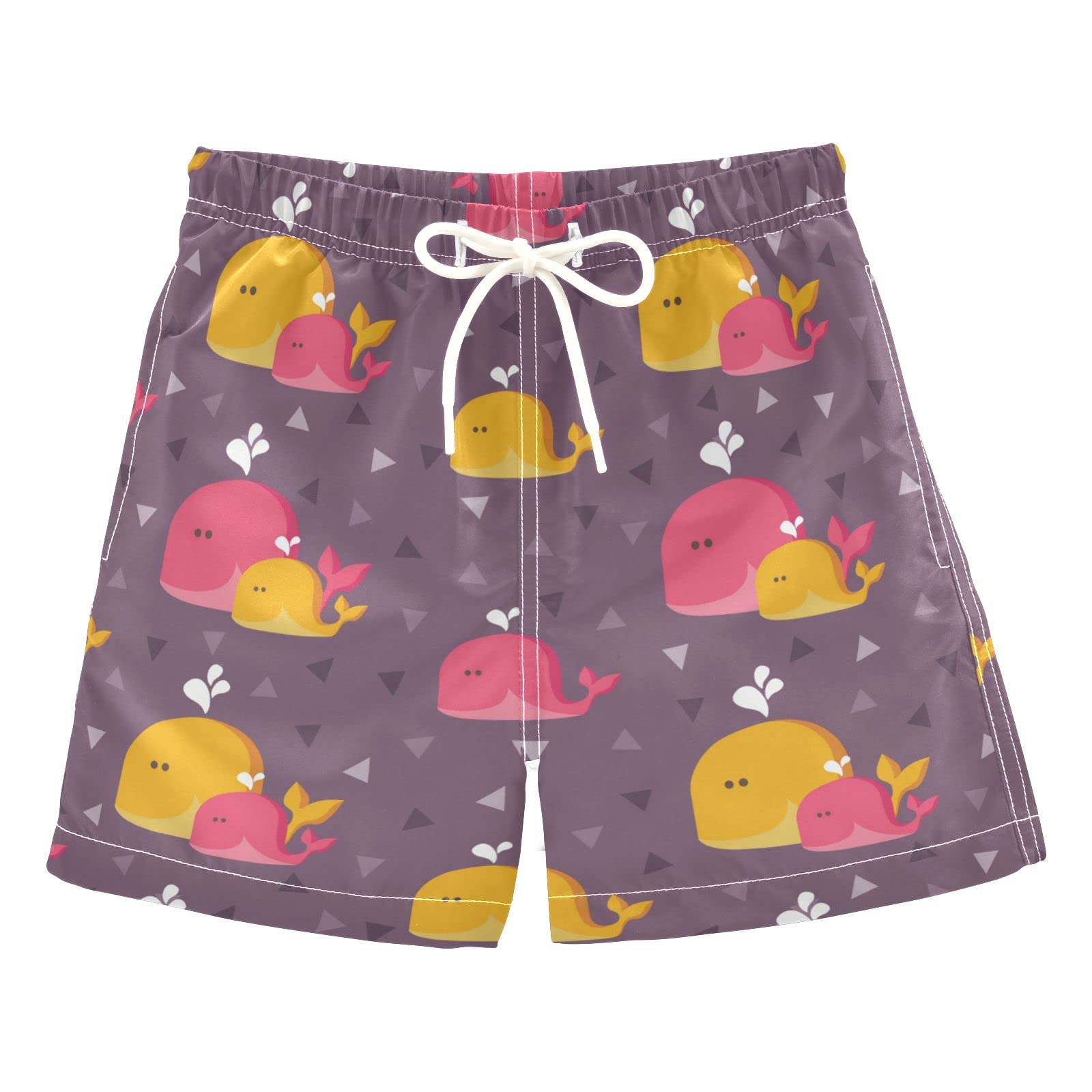 **Boys' Swim Trunks for Toddlers - Quick Dry, Mesh Lined Beach Board Shorts with Fun Prints - Perfect for Swimming, Beach Trips & Summer Play**