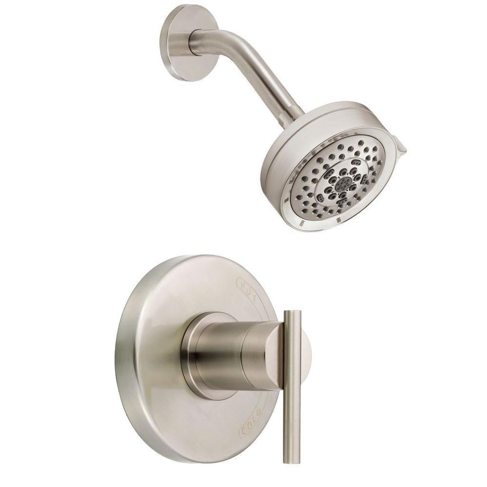 Danze Parma 1-Handle Pressure Balance Shower Faucet Trim Kit in Brushed Nickel - Valve Not Included (Model 634473) | Perfect for Bathroom Renovation & Modern Home Upgrade
