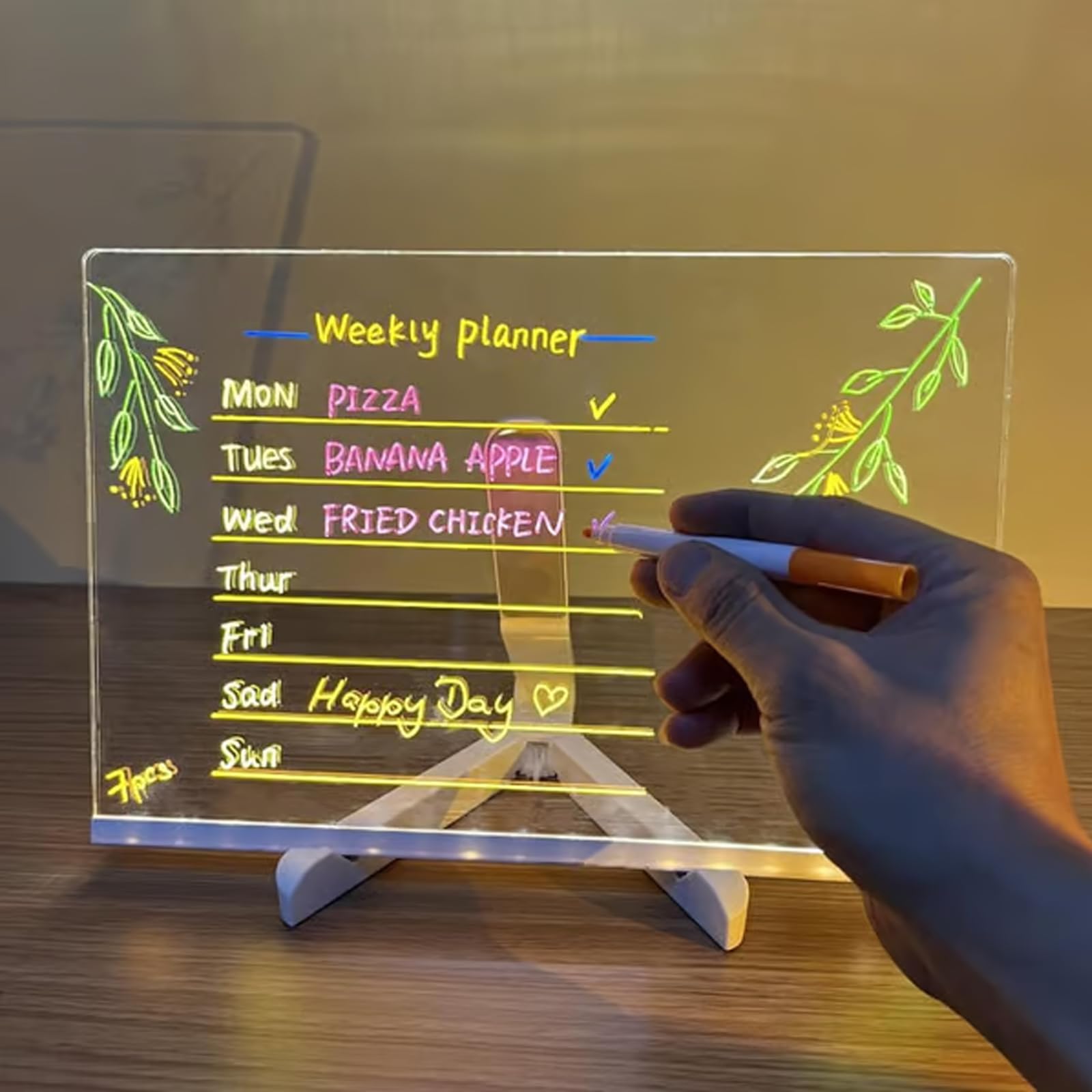 GlowBoard - LED Light-Up Writing & Drawing Board for Kids & Adults - 11.8