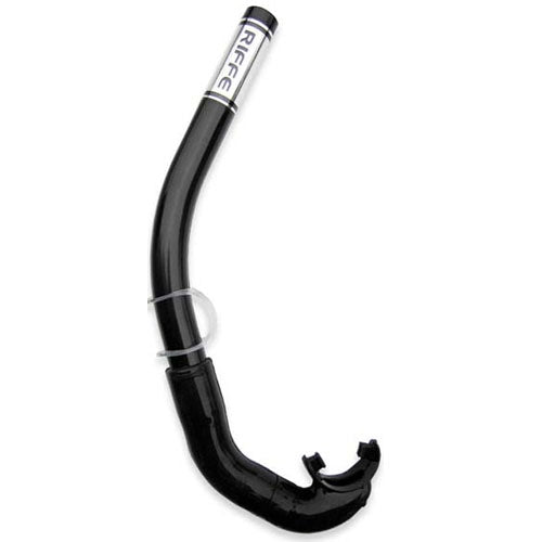 Riffe Standard J Snorkel - Premium Freediving & Spearfishing Snorkel for Comfort & Performance - Perfect for Ocean Adventures, Underwater Exploration & Water Sports
