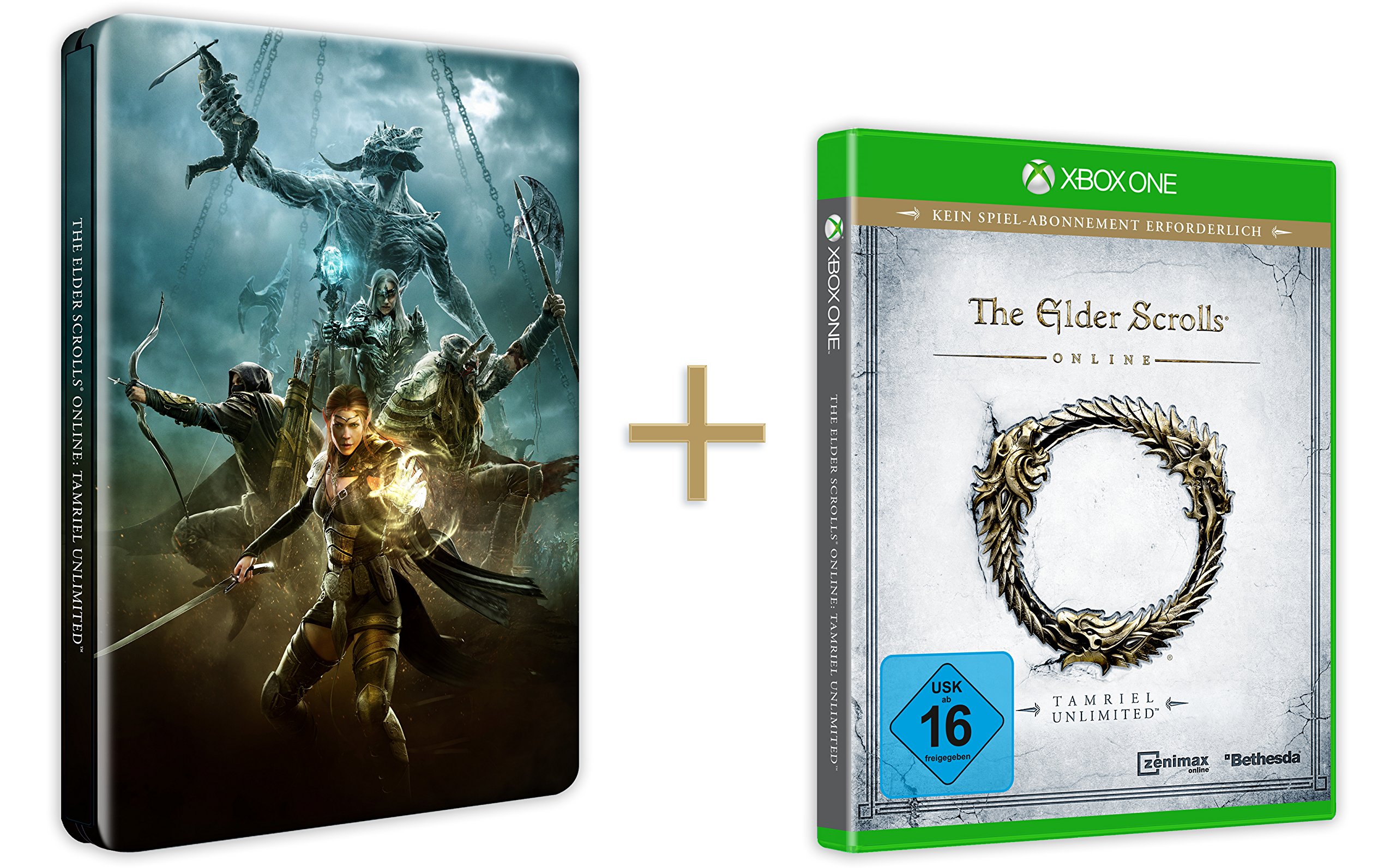The Elder Scrolls Online: Tamriel Unlimited - Steelbook Edition (Xbox One) | Exclusive Collector's Edition with Bonus Content | Epic Fantasy MMORPG Adventure for Solo & Multiplayer Gaming