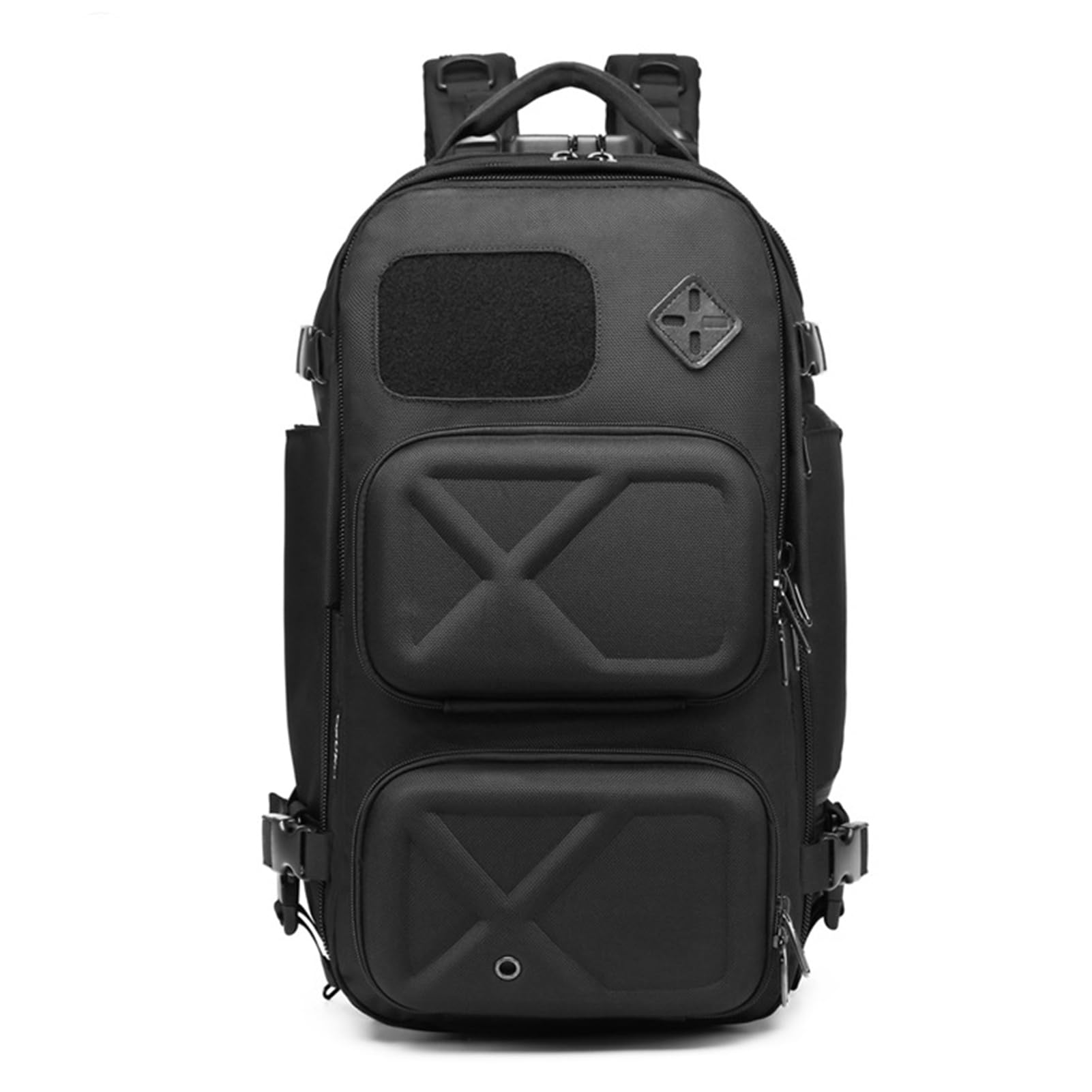 Veria Travel Backpack For Men - 35L & 20L Weather-Resistant Hiking Backpack, 2025 New Edition Dark Black - Perfect for Commuting, Business Travel & Outdoor Adventures