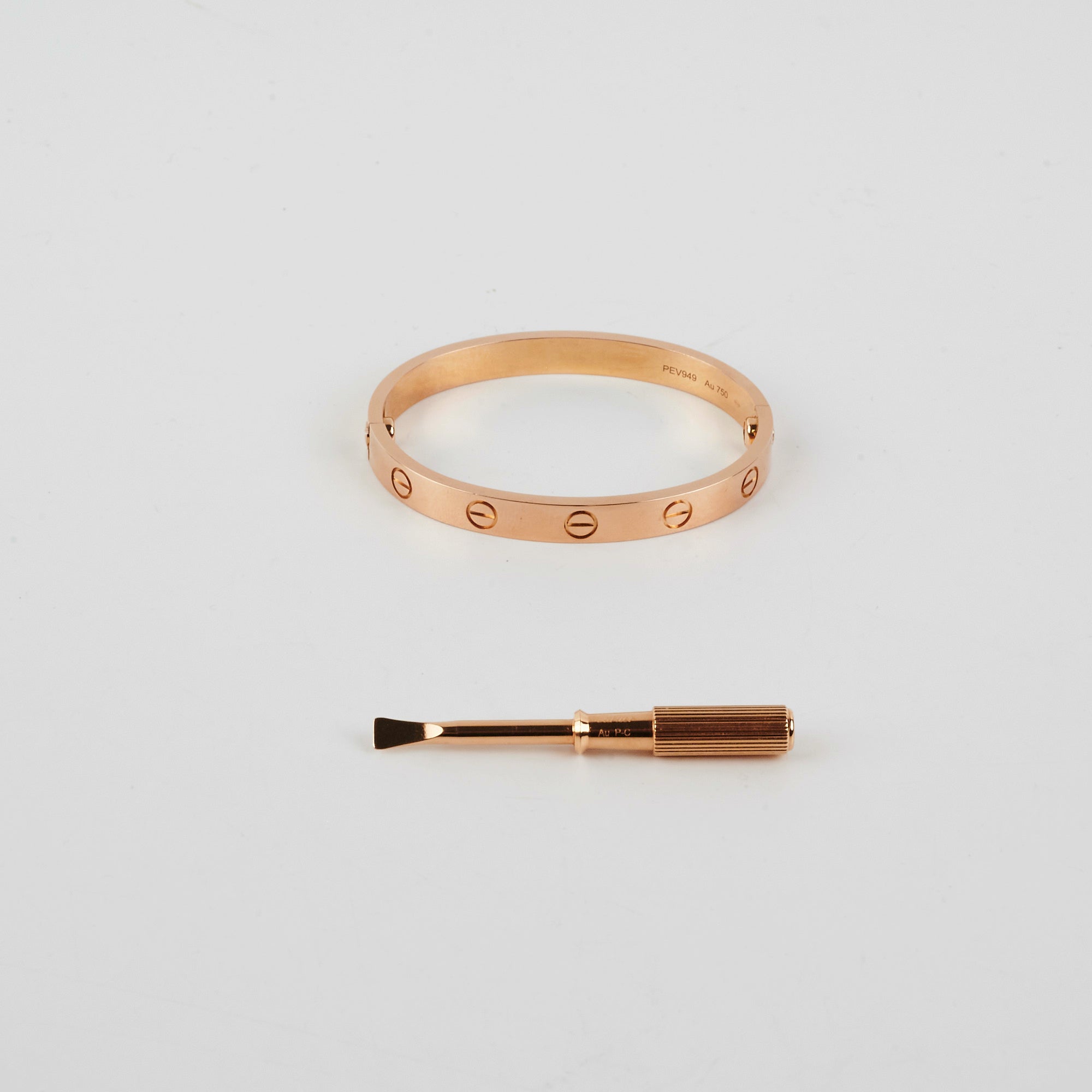 Cartier Love Bracelet 18K Rose Gold Size 15 - Luxury Jewelry for Women, Anniversary & Valentine's Day Gift