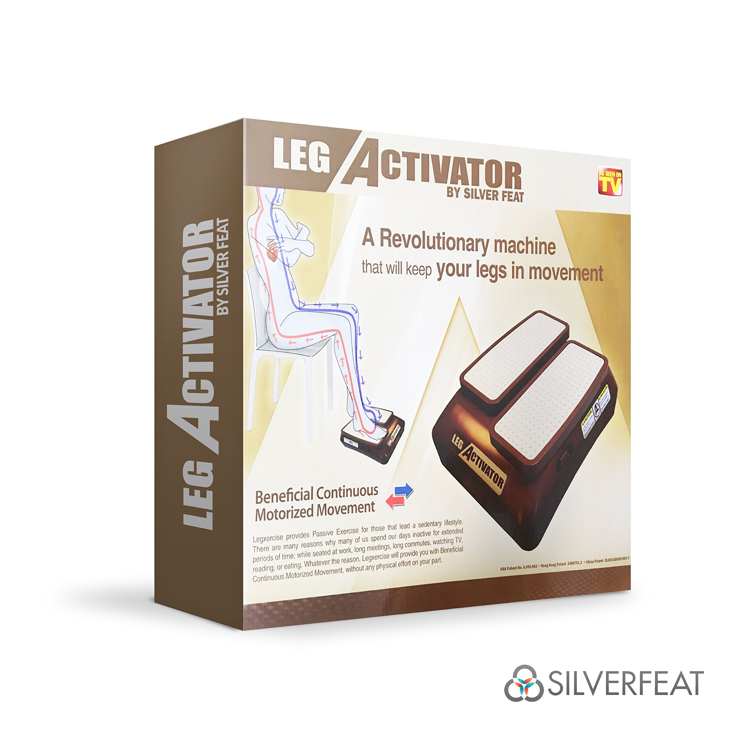 LegActivator - Portable Seated Leg Exerciser & Physical Therapy Machine for Seniors - Improve Circulation, Mobility & Health at Home or Office - Ideal for Elderly Fitness, Rehabilitation & Sedentary Workers
