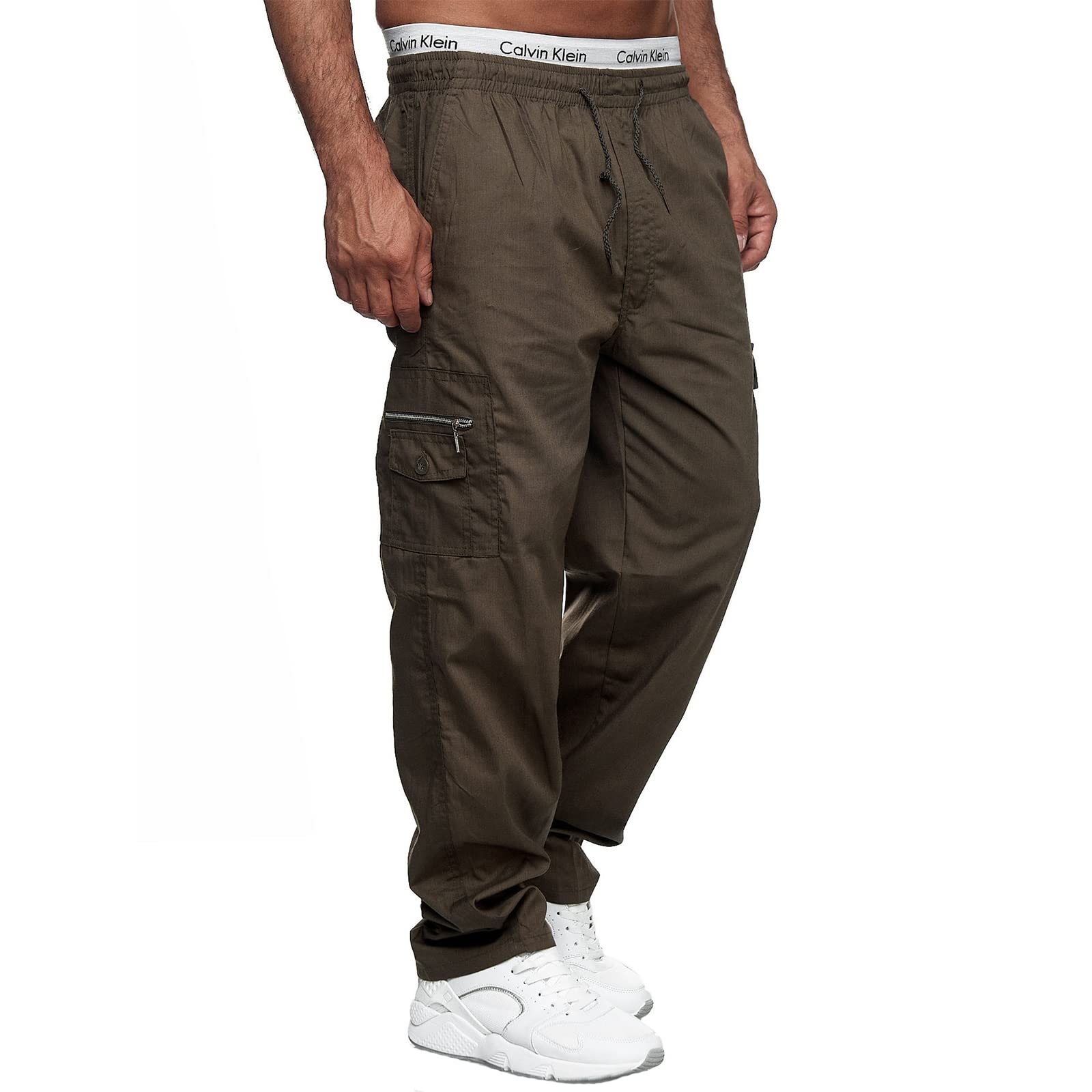 Men's Casual Cargo Jogger Pants - Lightweight Tactical Sweatpants with Multiple Pockets for Outdoor, Athletic & Streetwear Fashion | Perfect for Hiking, Gym, Travel & Everyday Wear