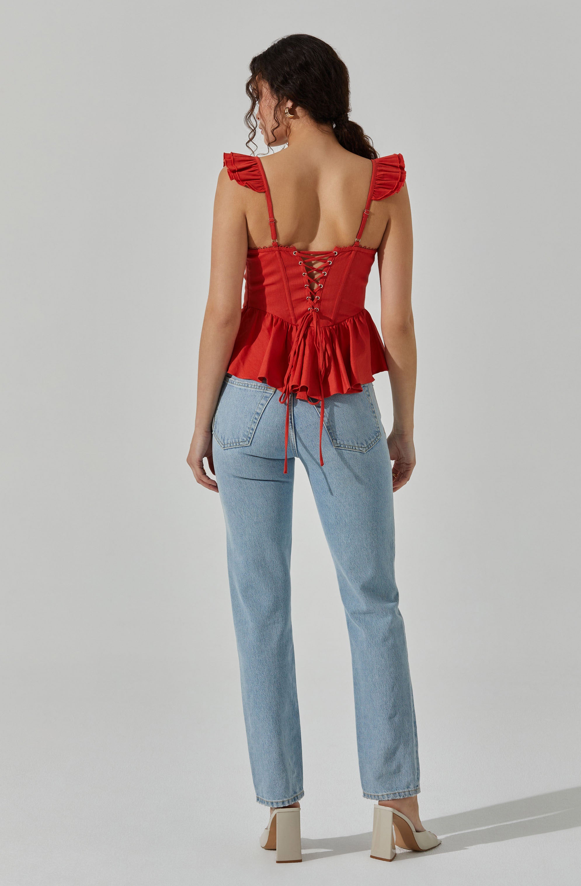 Baylin Peplum Top for Women - Flattering Ruffle Blouse, Casual & Party Wear, Perfect for Office, Date Night & Special Occasions