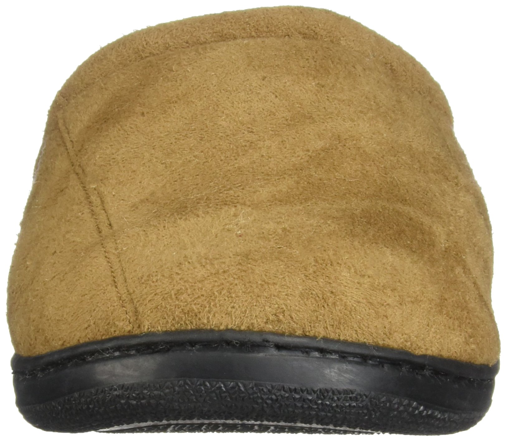 Men's Memory Foam Microsuede Slip-On House Slippers Size 7-8 - Soft Wear-Resistant Indoor Slippers with Non-Slip Rubber Sole & Warm Wool Fleece Lining - Comfortable Camel Brown Slippers for Home, Office & Relaxation