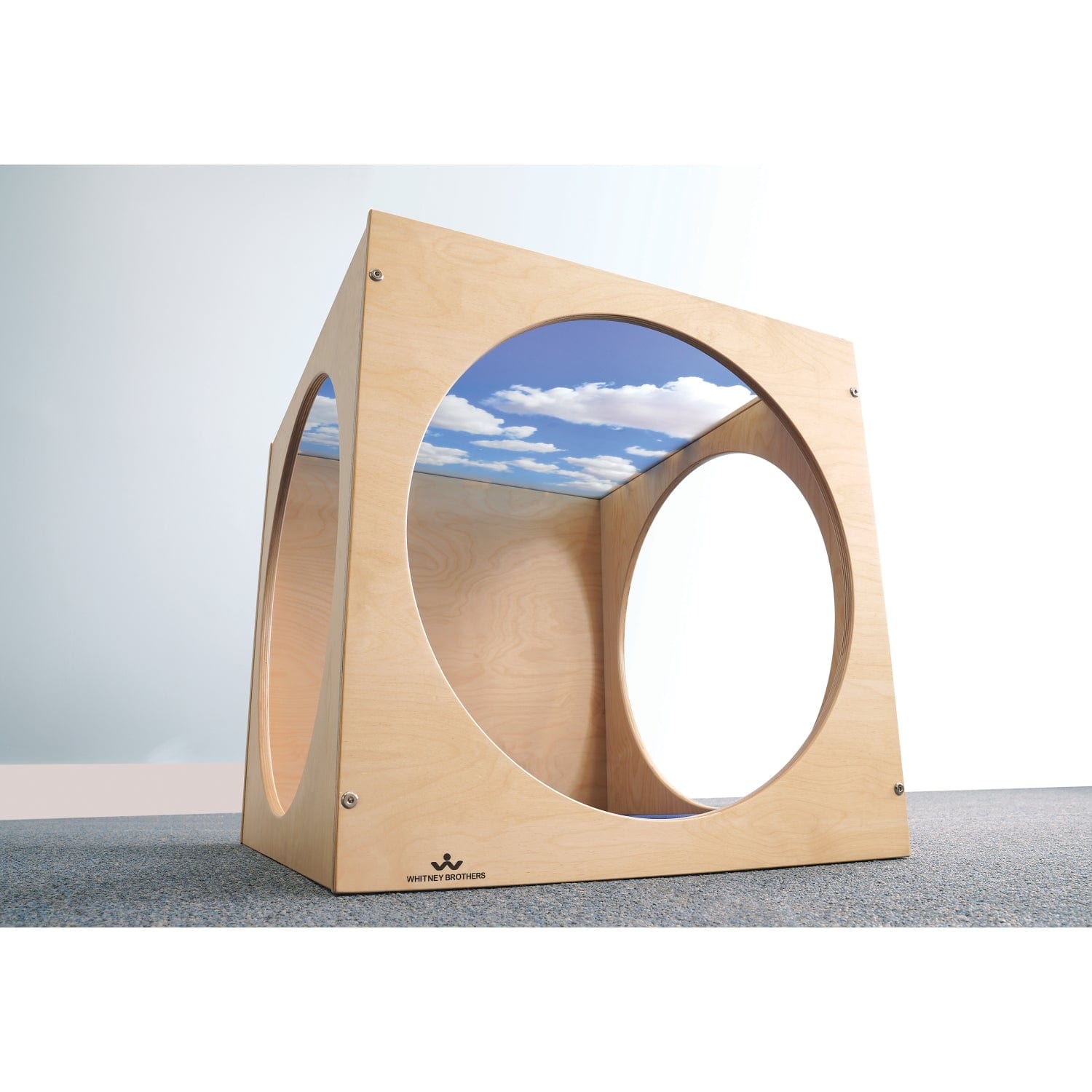 Acrylic Sky Top Play Cube and Mat for Toddlers - Safe & Durable Kids Activity Center for Indoor Play, Learning & Sensory Development