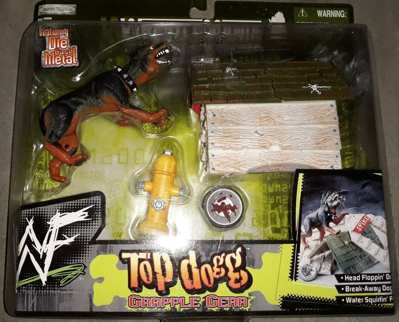 WWF Jakks Pacific Grapple Gear Series 4: Top Dogg Wrestling Action Figure - 2000 Collectible Toy for WWE Fans, Perfect for Display & Play Battles