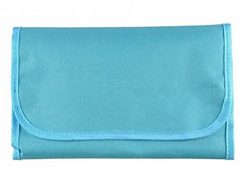 Glive's Multipurpose Foldable Wall Hanging Makeup Organizer - Travel Cosmetic Bag with Storage Pockets for Bathroom, Bedroom & Dorm Room Organization