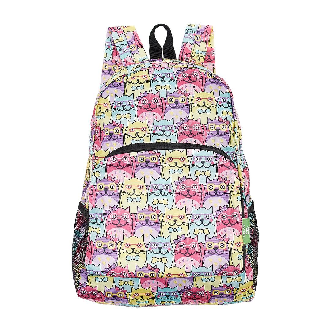 ECO CHIC Lightweight Foldable Backpack - Waterproof Hiking Daypack for Travel & Outdoor Adventures - Made from Recycled Materials (Multiple Colors) - Perfect for Camping, Commuting & Daily Use