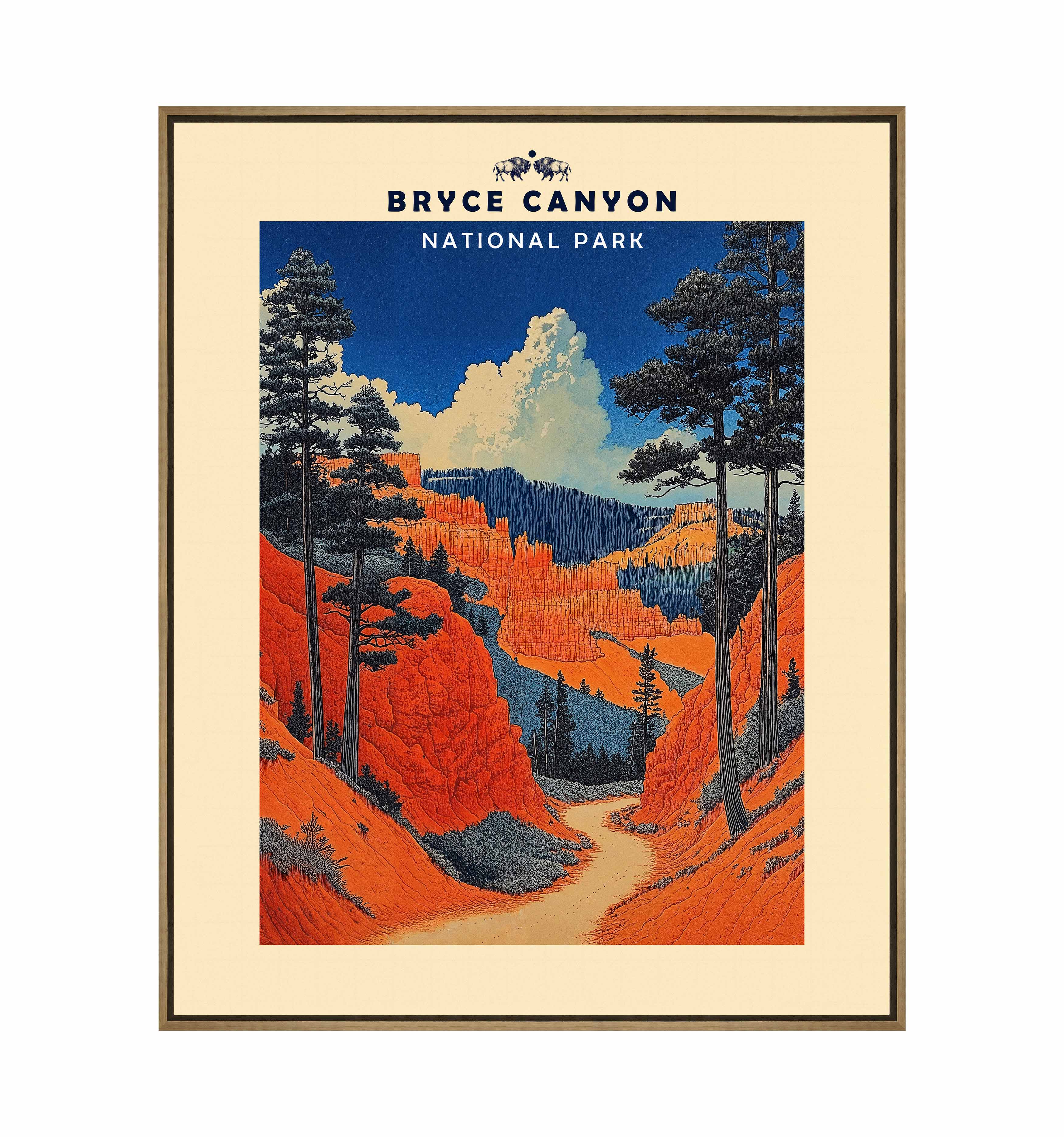 Bryce Canyon National Park Landscape Gallery Wrapped Canvas Wall Art - Perfect for Living Room, Bedroom & Office Decor