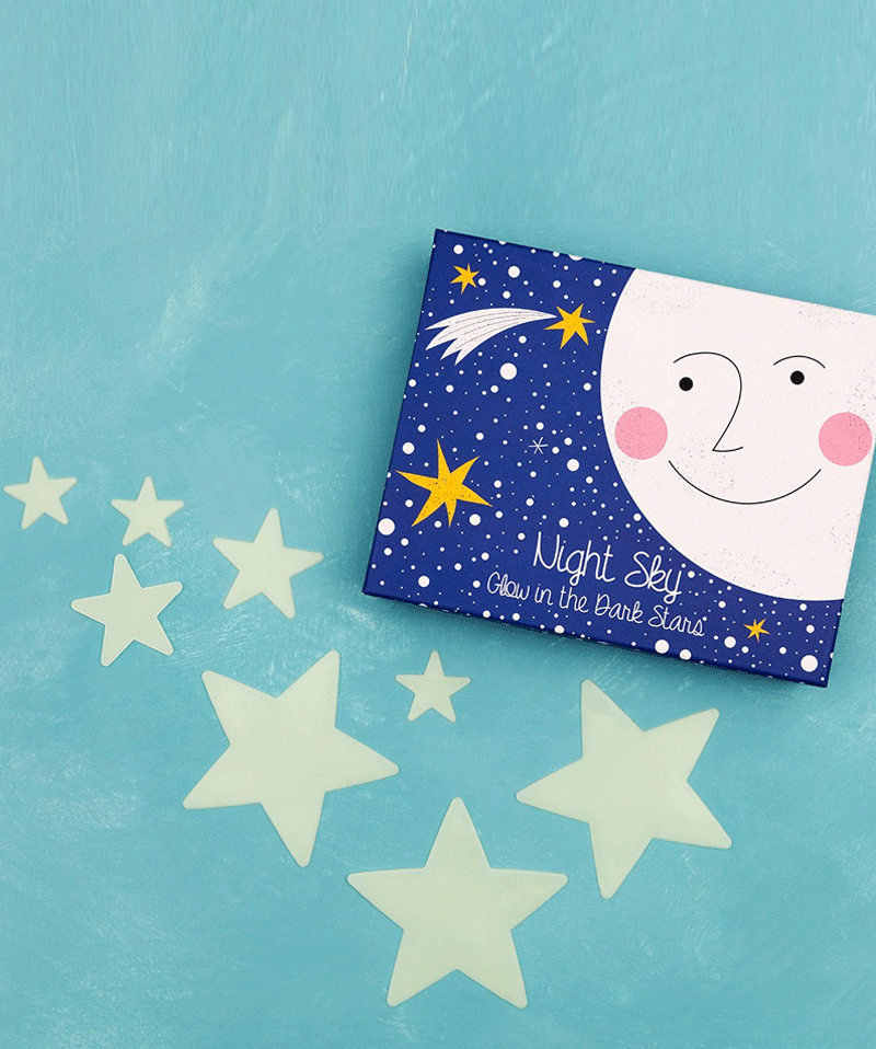 Glow in The Dark Stars for Ceiling - 30-Piece Night Sky Decals Kit for Kids Room & Bedroom Decor - Perfect for Nursery, Party & Home Astronomy Theme