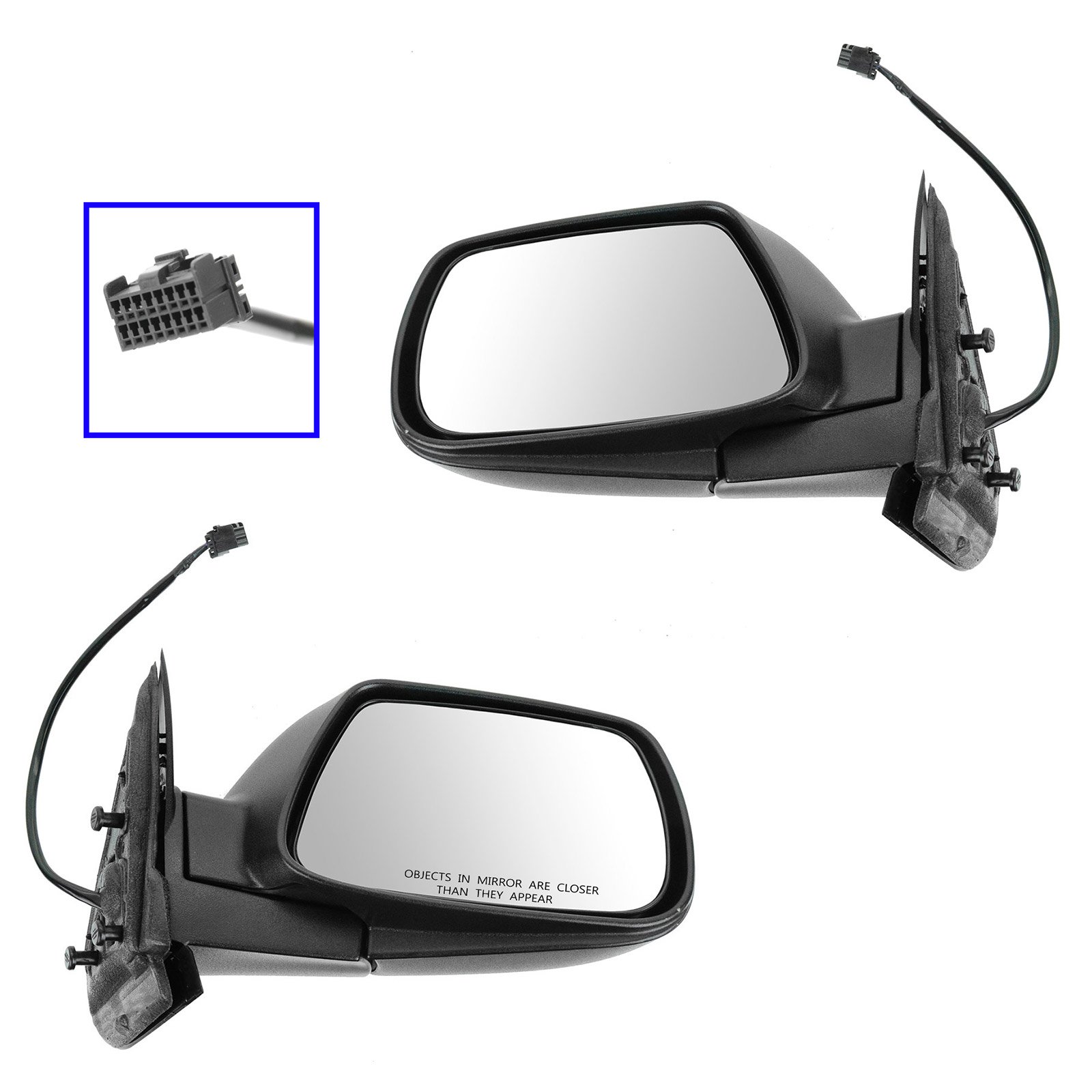 05-10 Jeep Grand Cherokee Power Side View Mirrors - Left & Right Pair Set | Replacement Auto Parts for Enhanced Visibility & Safety | Perfect for Off-Roading, Daily Commuting & Night Driving