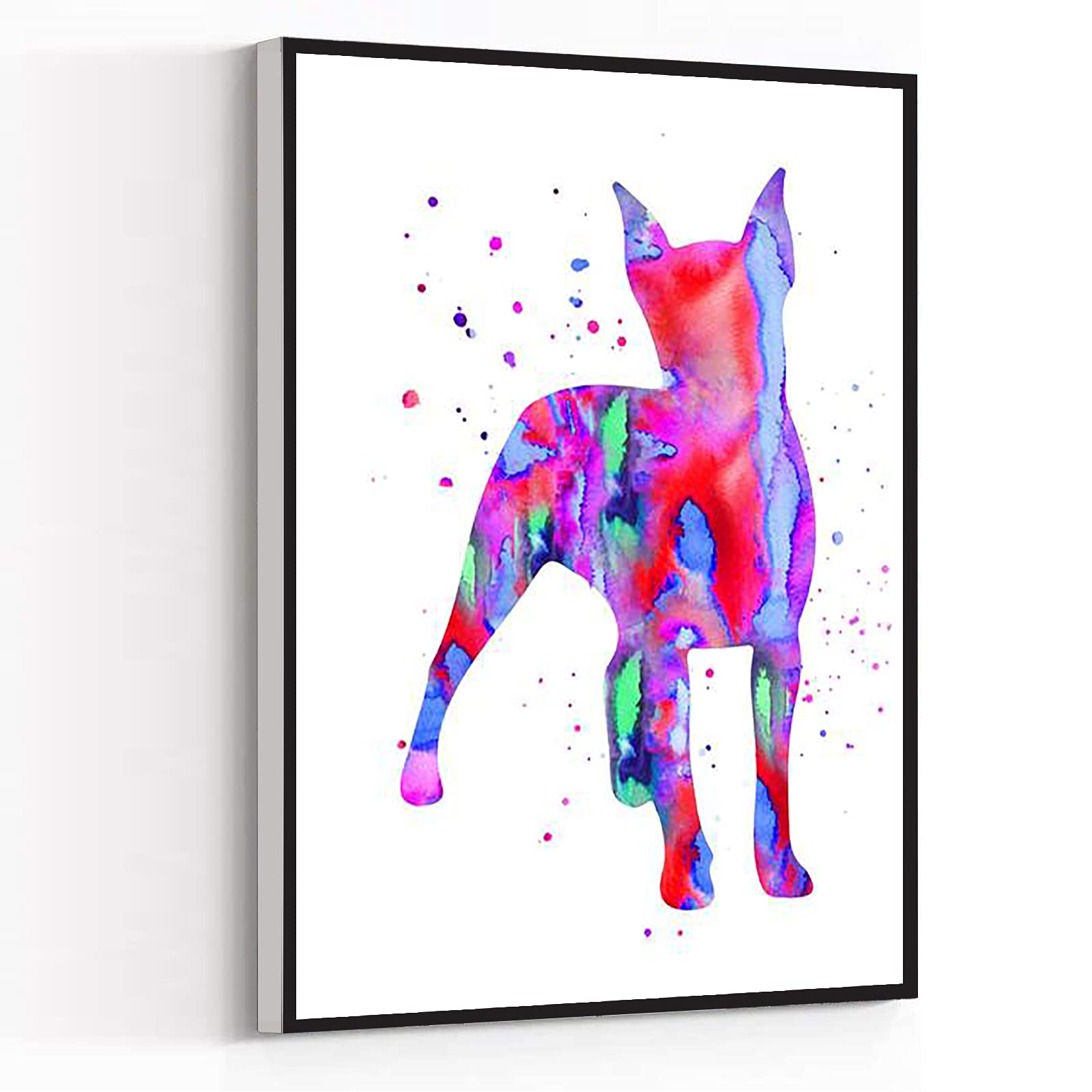 Llama Watercolor Art Print - 8''X12'' Framed Modern Canvas Wall Art for Kitchen, Bathroom & Home Decor | Perfect for Animal Lovers & Beach-Themed Spaces
