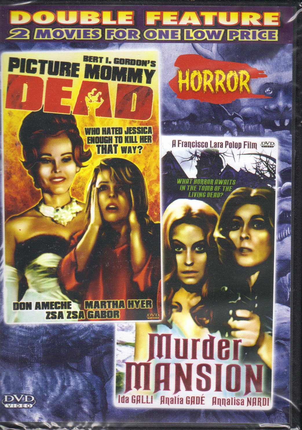 Picture Mommy Dead / Murder Mansion [Slim Case] - Thriller Horror Movie DVD - Perfect for Halloween Movie Nights & Horror Film Collections