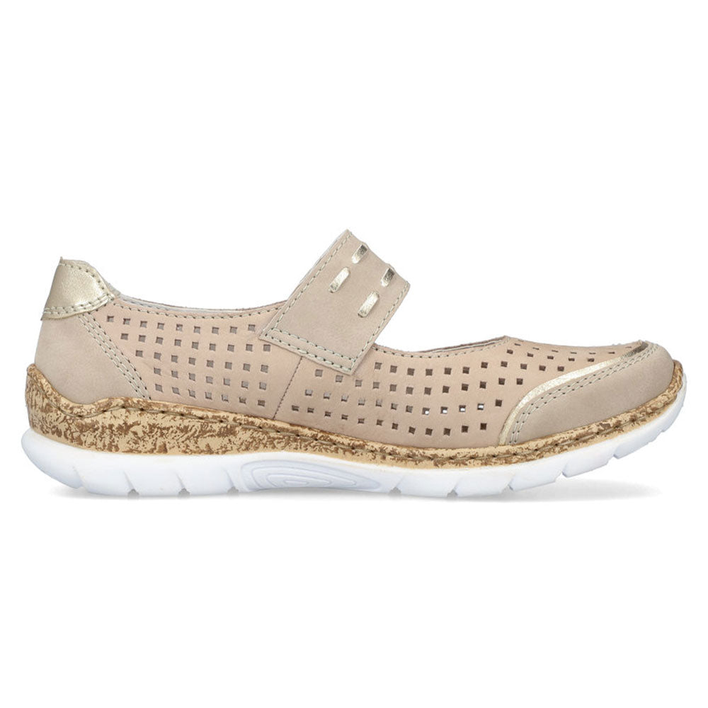 Rieker N4257 Women's Comfortable Slip-On Loafers - Lightweight & Stylish Casual Shoes for Walking, Work & Everyday Wear