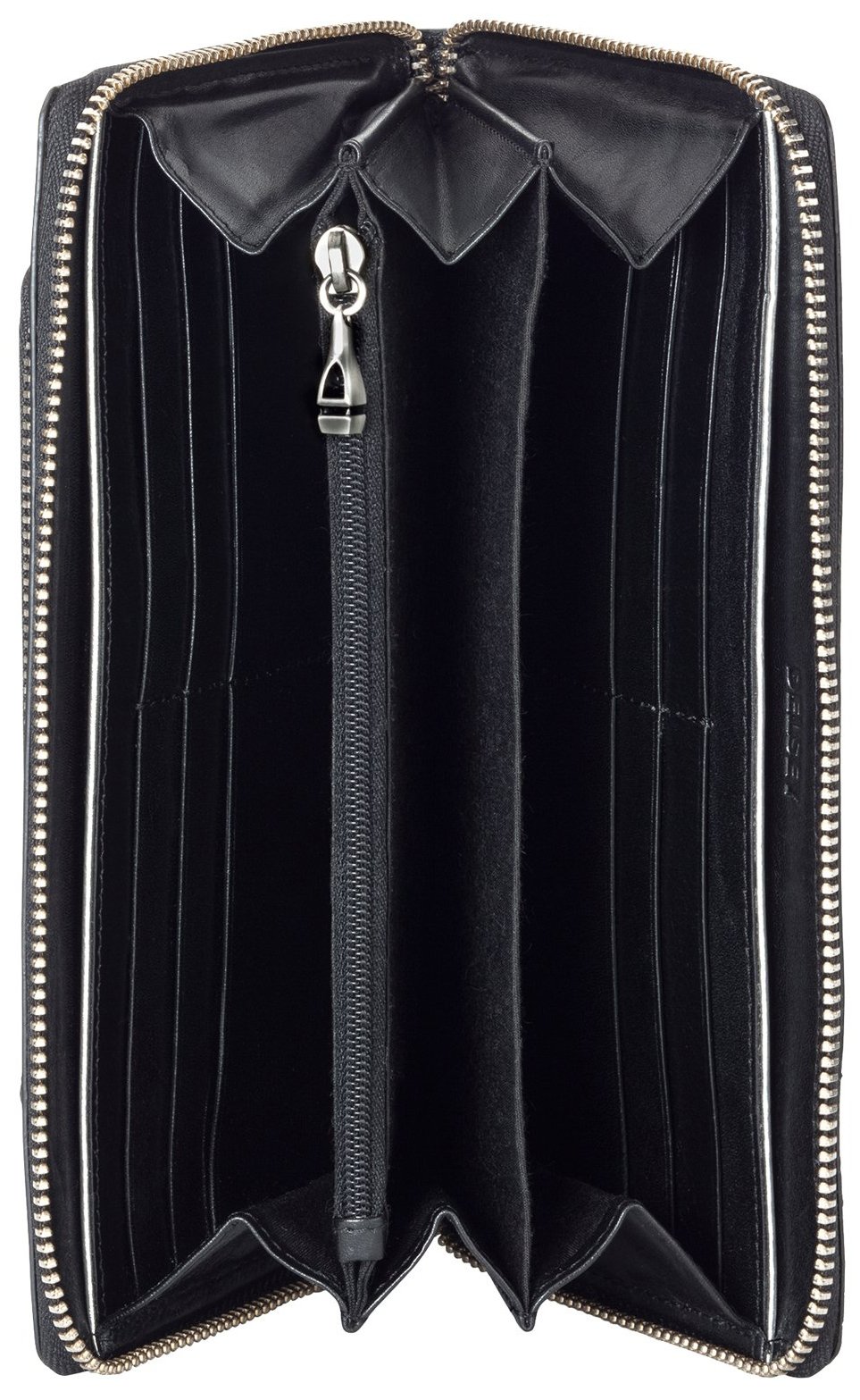 Delsey Indiscretion Zip All-in-One Wallet for Women & Men - RFID Blocking Travel Wallet with Multiple Card Slots & Zipper Closure - Perfect for Everyday Use, Business Trips and International Travel (Black)