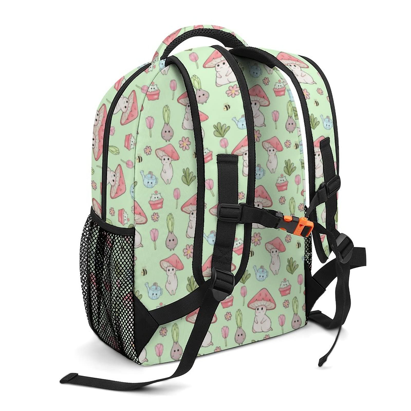 Cartoon Mushroom Backpack for School, Travel & Laptop - Men, Women & Teens