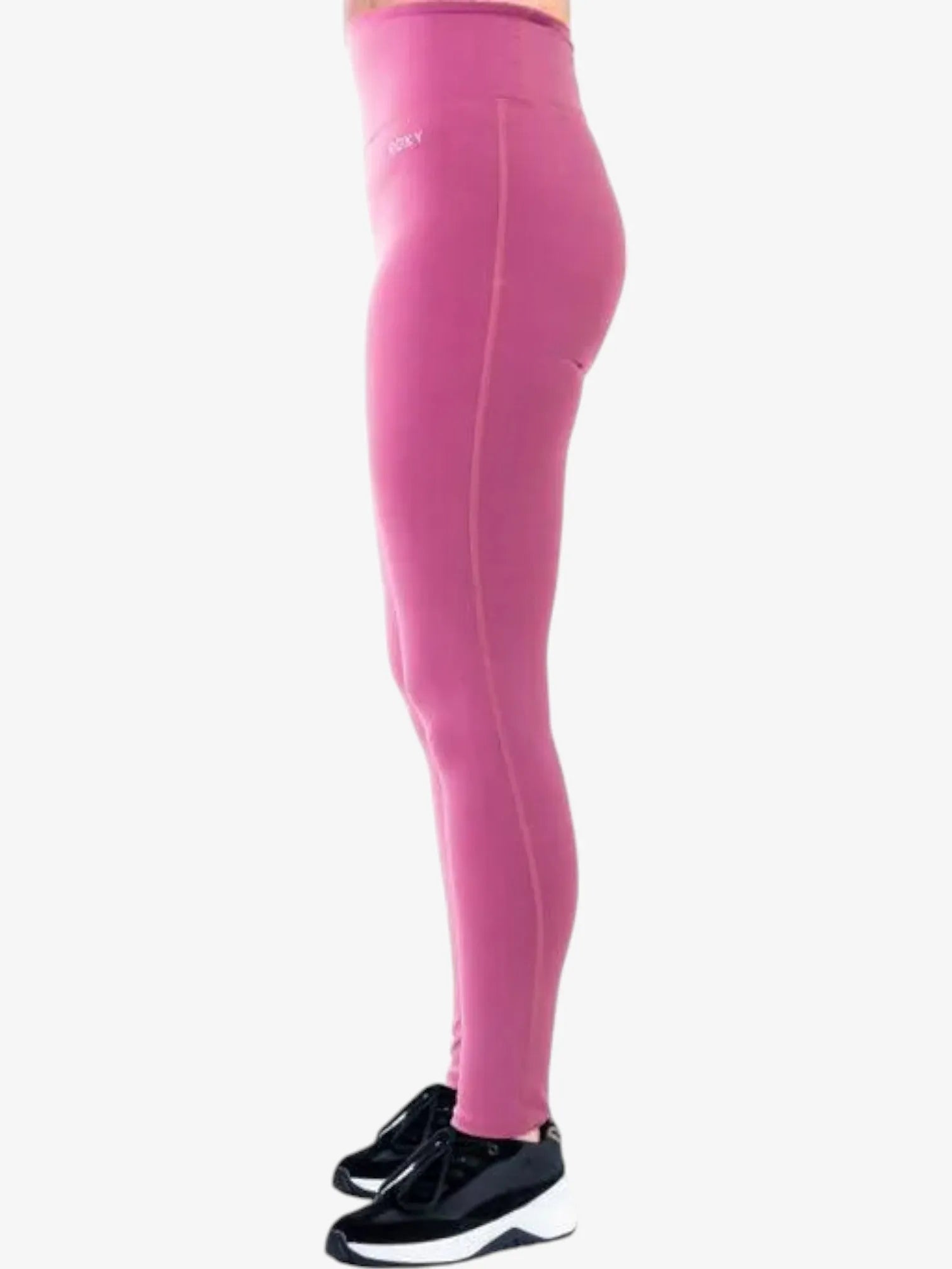 Roxy Heart In To It Rosa Leggings - High Waist Yoga Pants for Women, Comfortable Workout Tights for Running, Gym & Lounge