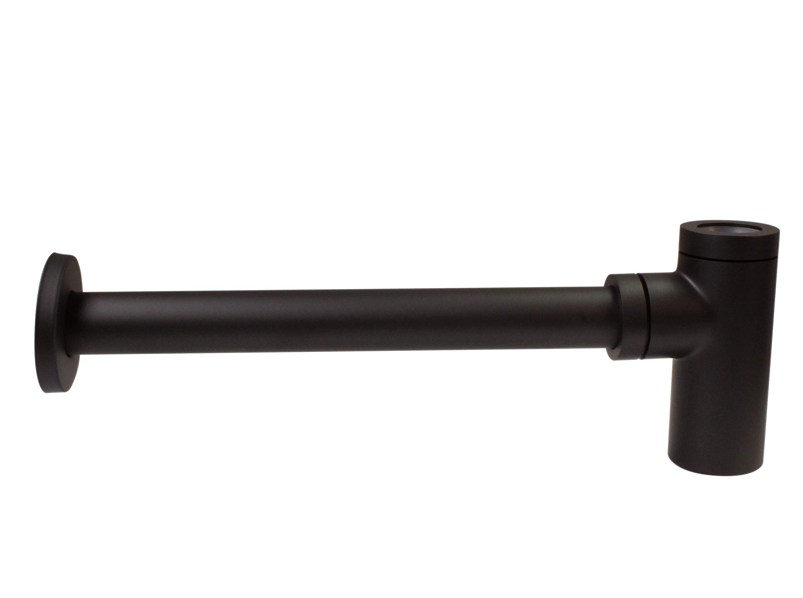 Westbrass D1438QRL-12 Oil Rubbed Bronze Pedestal Sink Supply Line Kit with Qubic Bottle Trap & 1/4-Turn Angle Stops - Perfect for Bathroom Vanity & Lavatory Installation