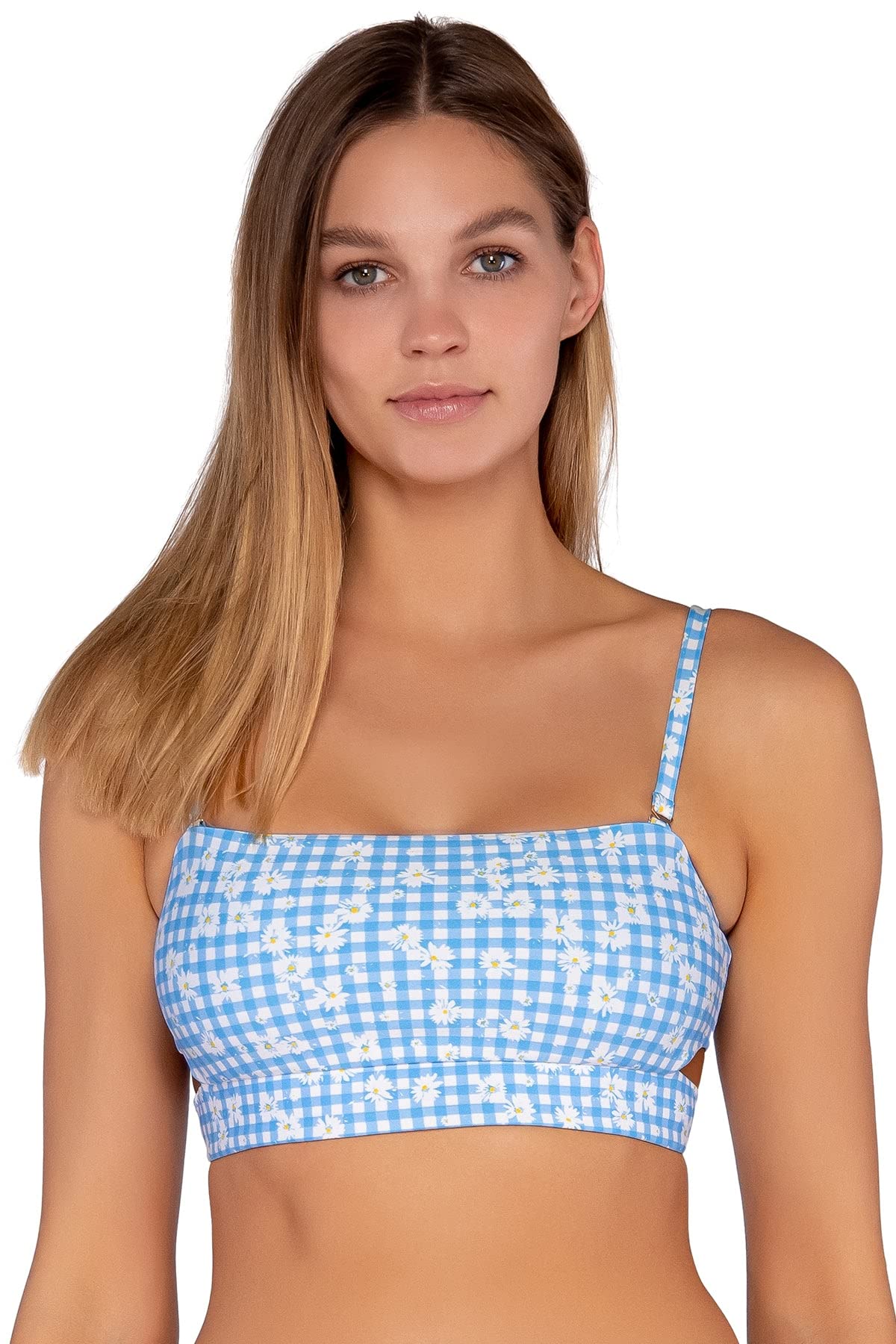 Swim Systems Bailey Bandeau Women's Bikini Top - Adjustable Straps & Removable Padding for Comfort | Perfect for Beach, Pool & Summer Vacations