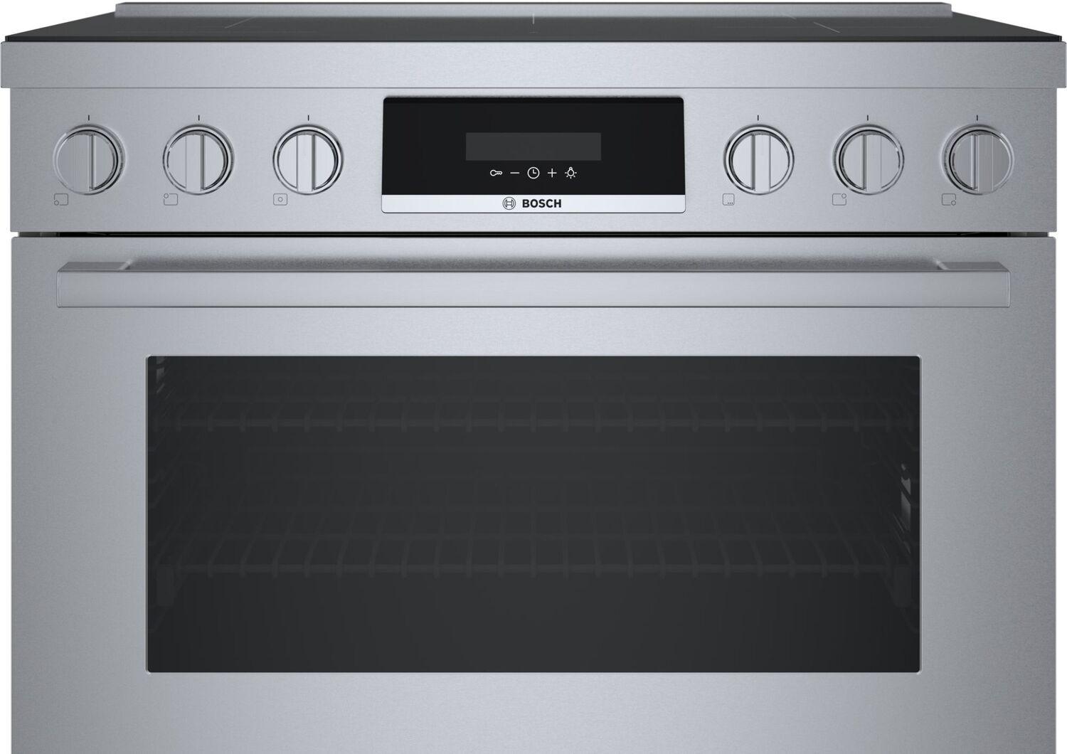 Bosch HIS8655U 800 Series 36-Inch Stainless Steel Induction Freestanding Range - Professional Kitchen Appliance for Home Cooking & Baking
